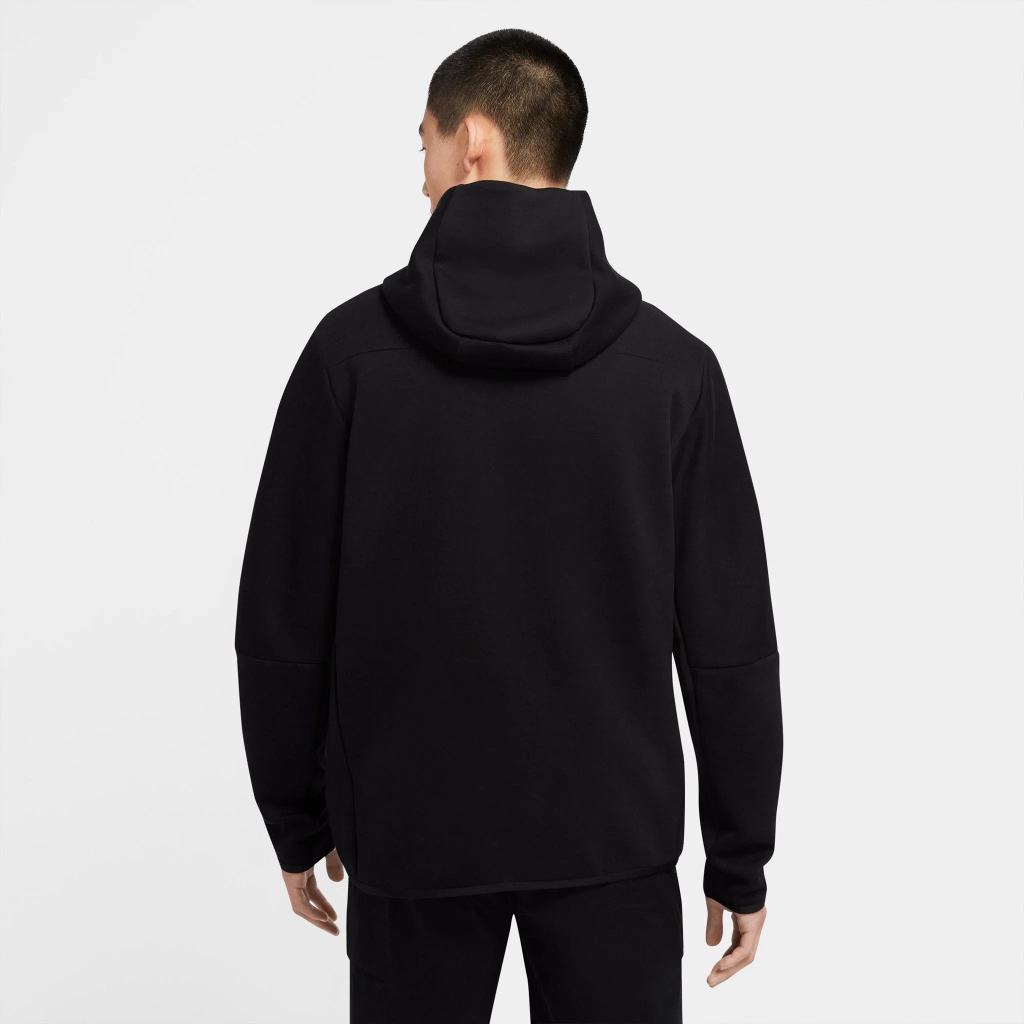 Tech Fleece Full Zip Hoodie - Black/Black