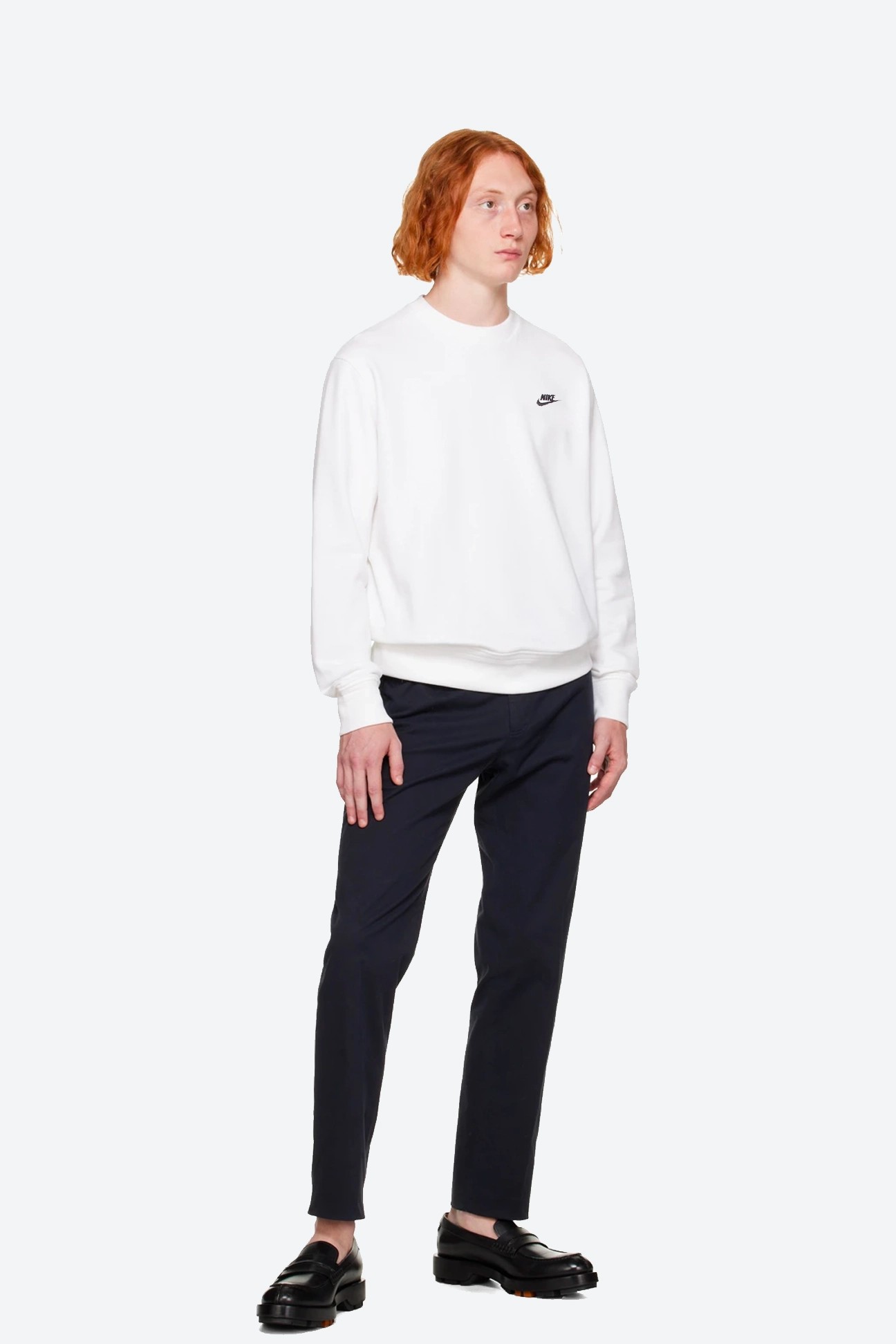 Club French Terry Sweatshirt - Beyaz