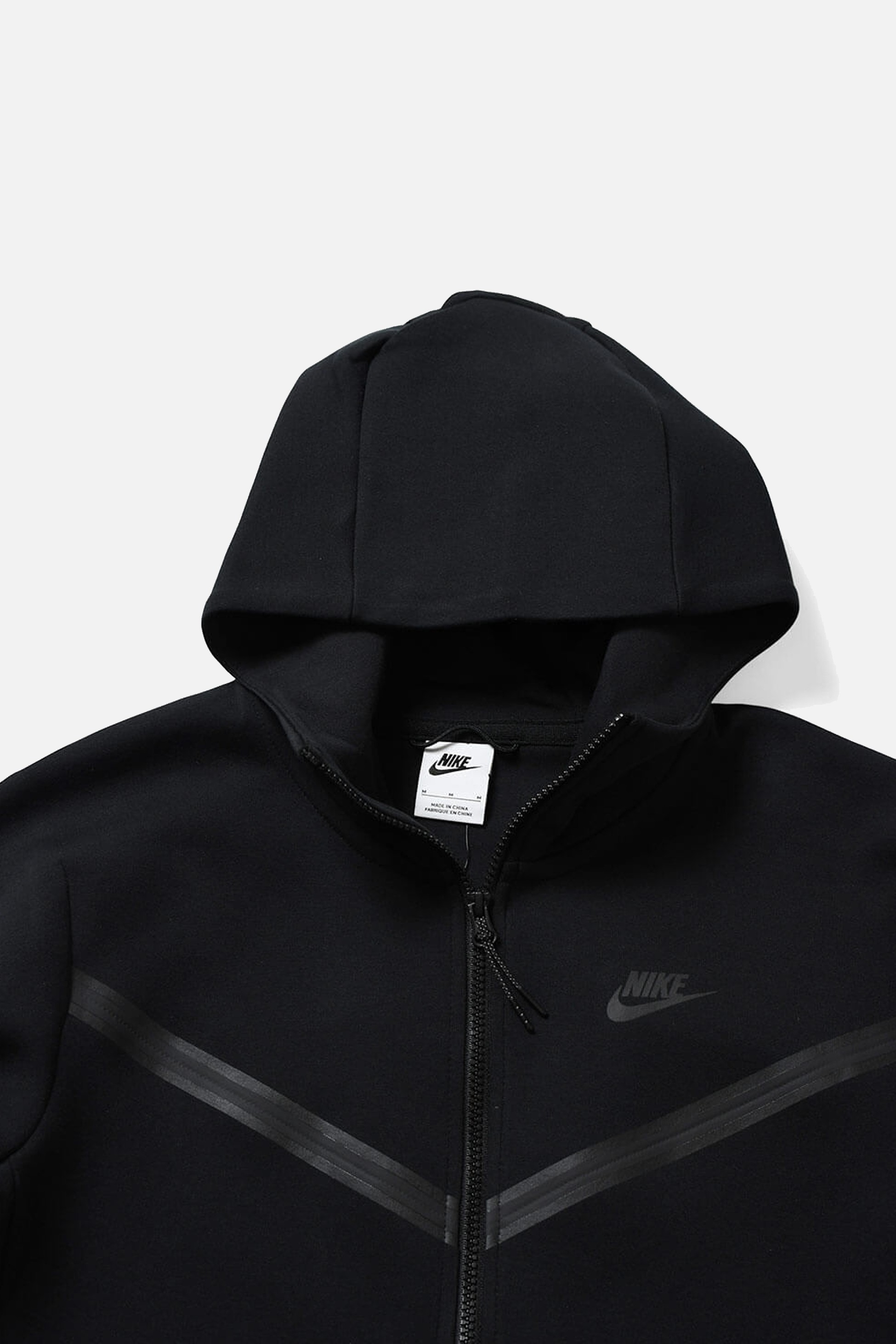 Tech Fleece Full Zip Hoodie - Black/Black