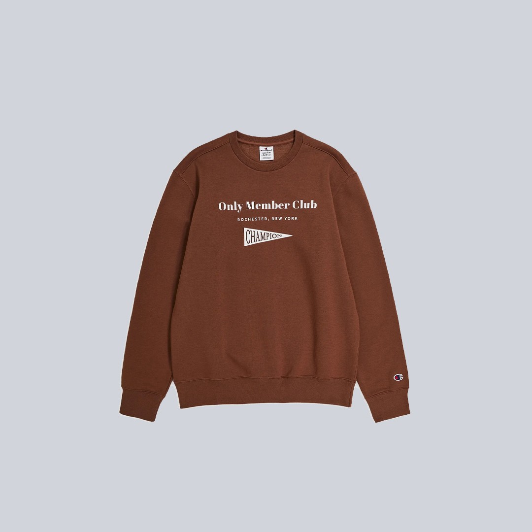 Only Members Club Sweatshirt - Kahverengi