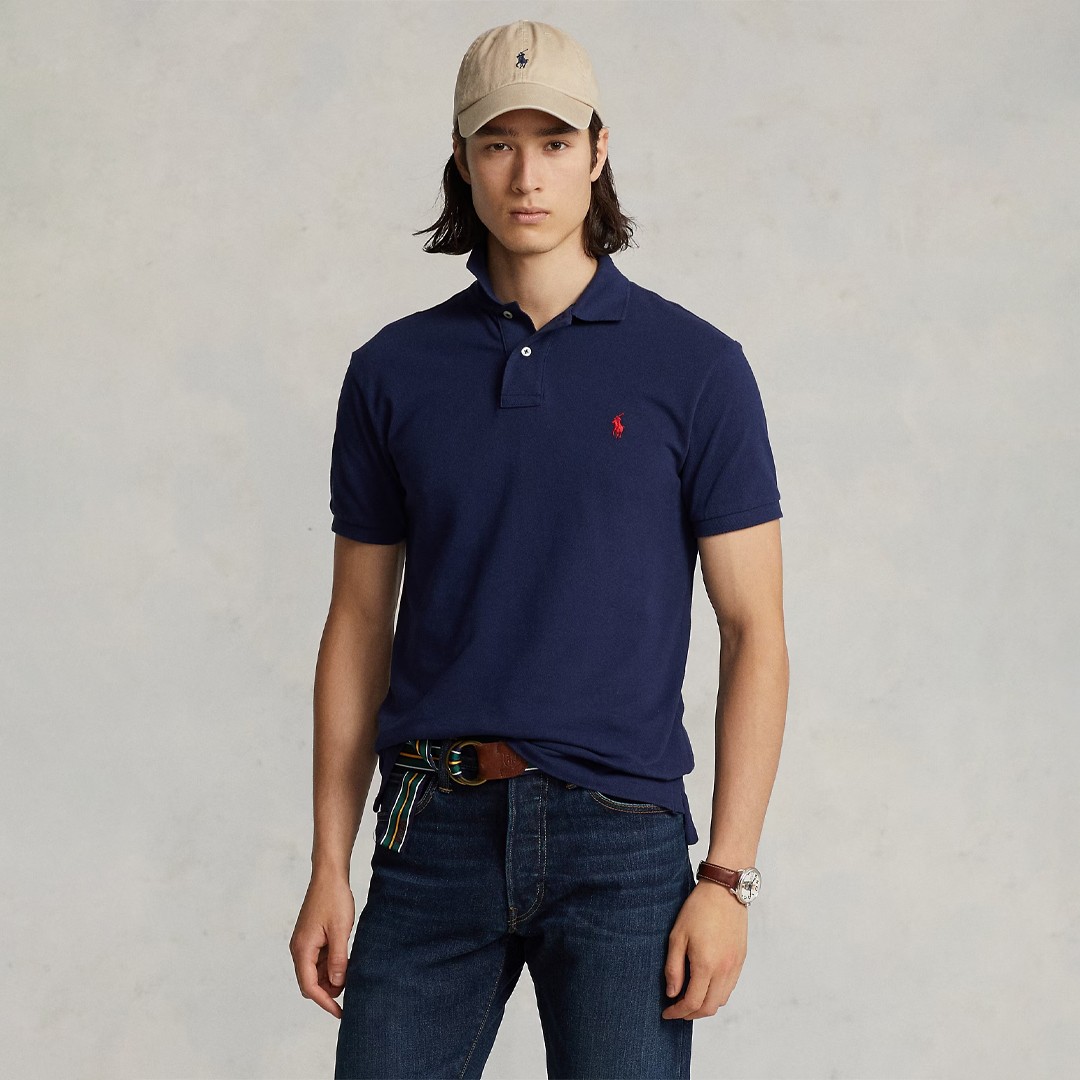 The Iconic Mesh Polo - Lacivert