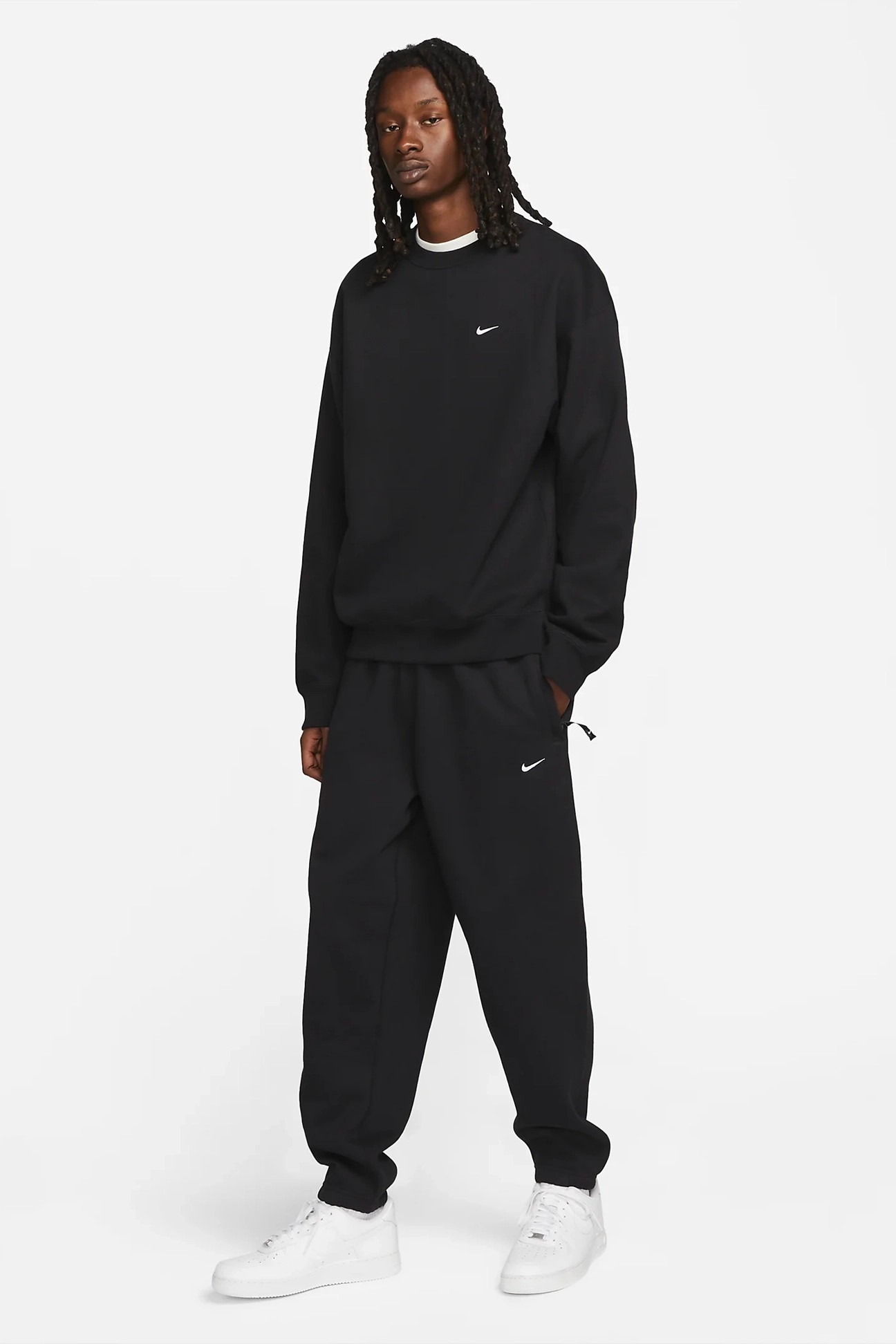 Solo Swoosh Fleece Crew Üst