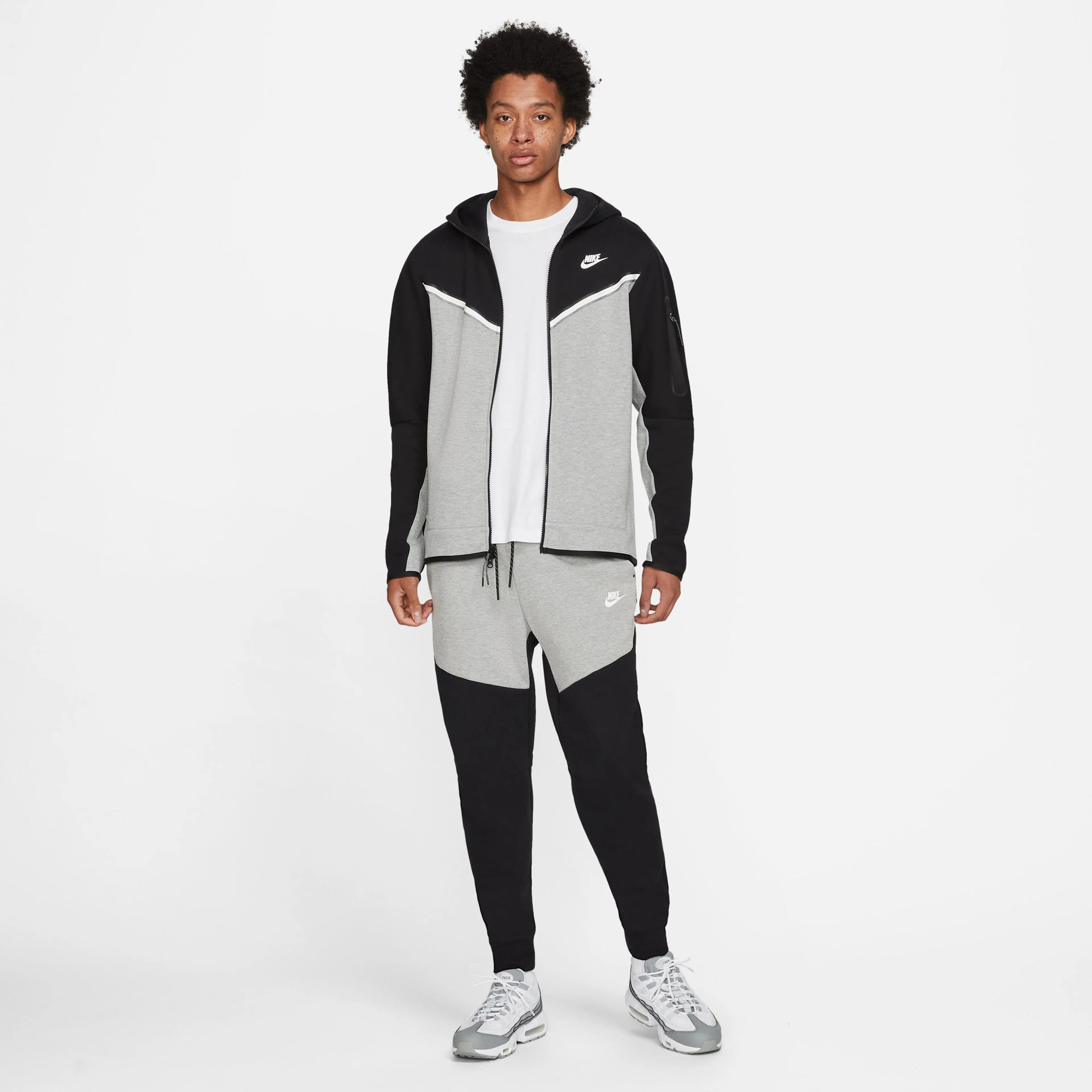 Tech Fleece Joggers - Dark Grey Heather/Black/White