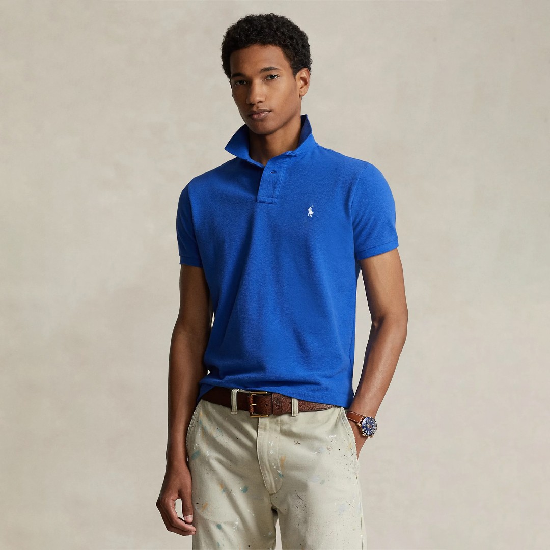 The Iconic Mesh Polo - Mavi