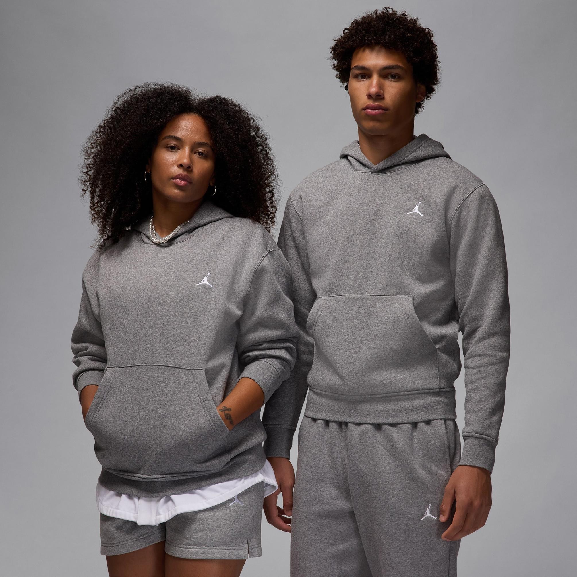 Jordan Brooklyn Fleece Hoodie - Dark Grey Heather