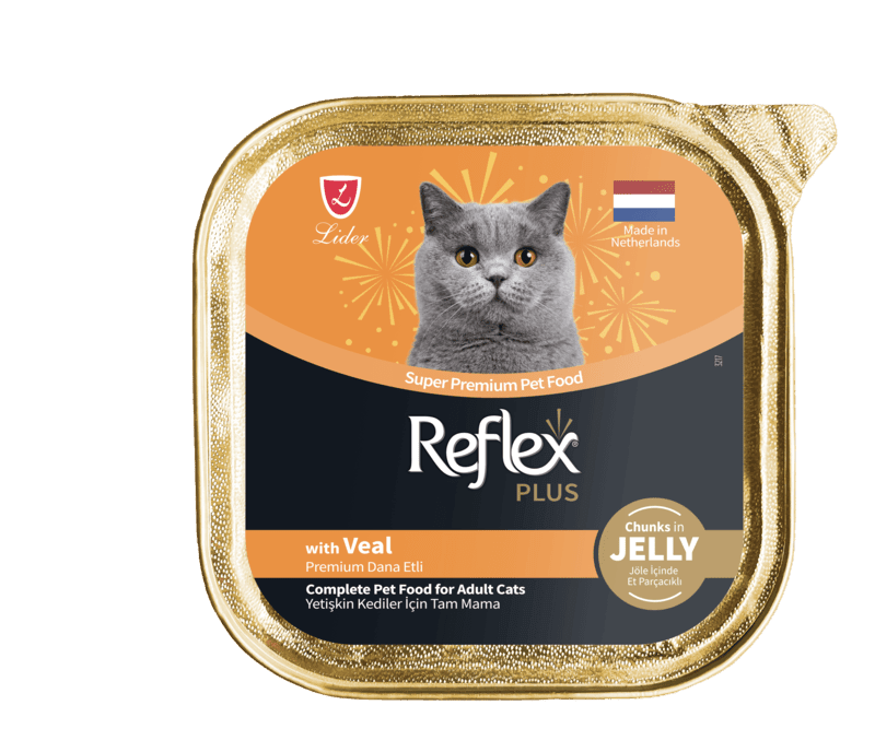 REFLEX PLUS PREMİUM DANA ETLİ YAŞ MAMA 85 G 