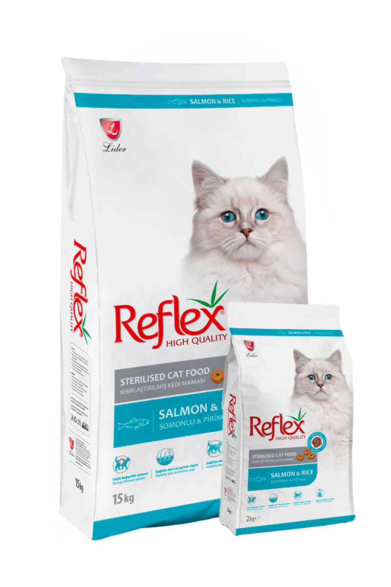 REFLEX KISIRLAŞTIRILMIŞ SOMONLU KEDİ MAMASI 10 KG 