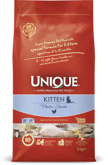 UNİQUE TAVUKLU YAVRU KEDİ MAMASI 2 KG 