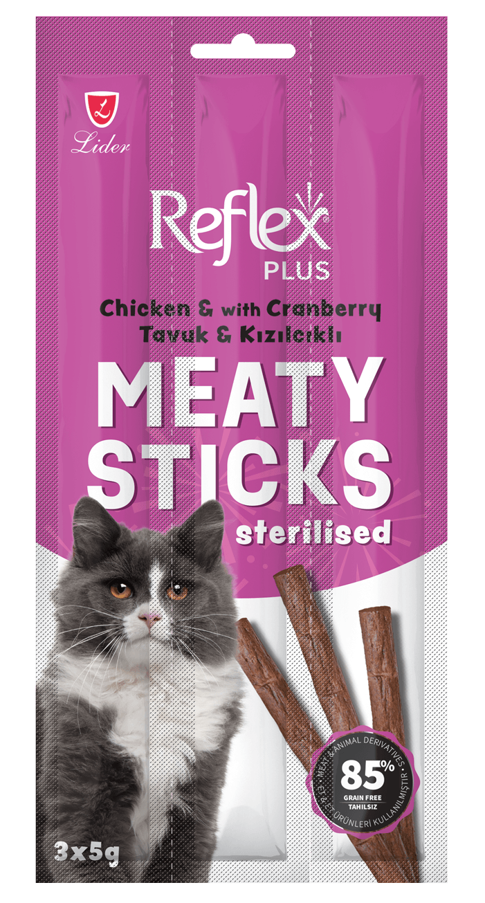 REFLEX PLUS KEDİ ÖDÜL MEATY STİCK