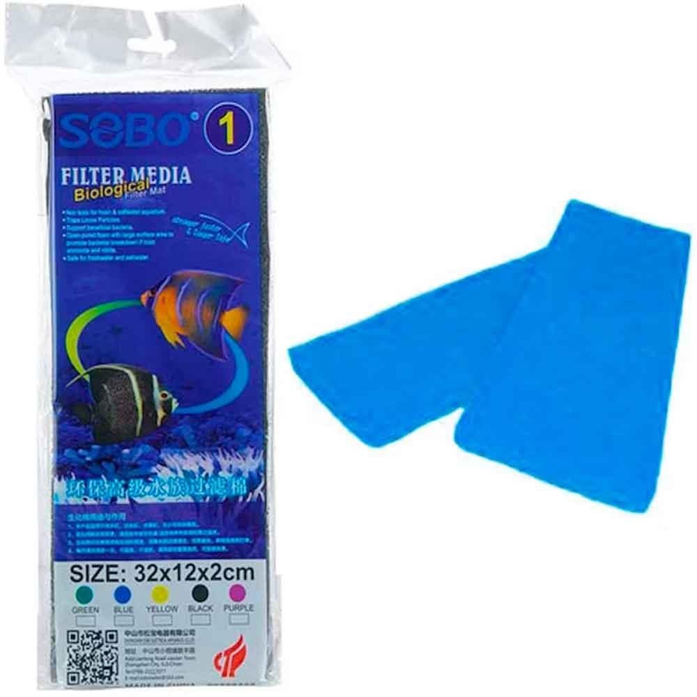 SOBO FİLTRE SÜNGERİ 32X12X2 MAVİ