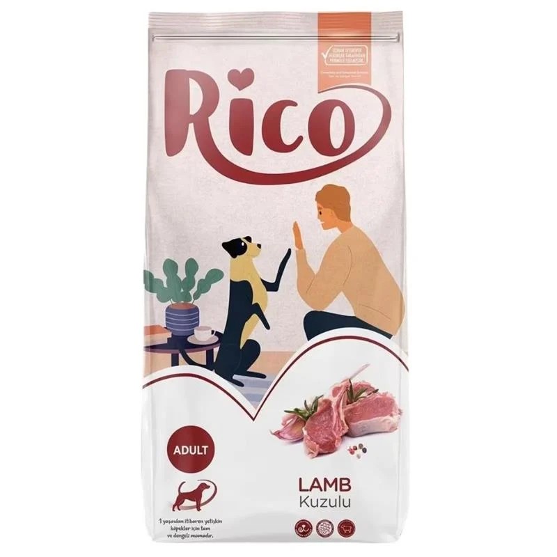 RİCO KUZU ETLİ YETİŞKİN KÖPEK MAMASI 15 KG