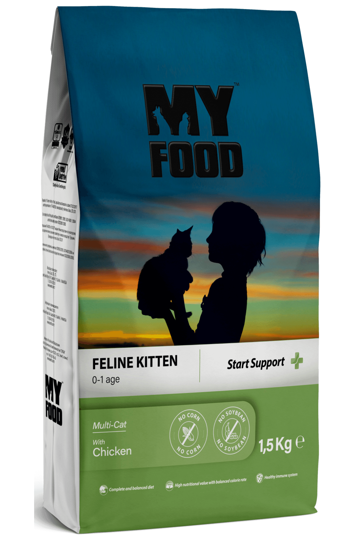 MyFood Yavru Kedi Maması Tavuklu 1.5 KG