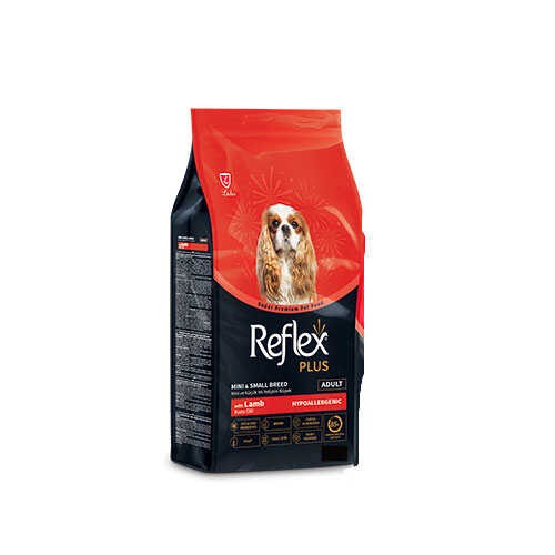 REFLEX PLUS KUZU ETLİ MİNİ VE KÜÇÜK IRK YETİŞKİN KÖPEK MAMASI 3 KG 