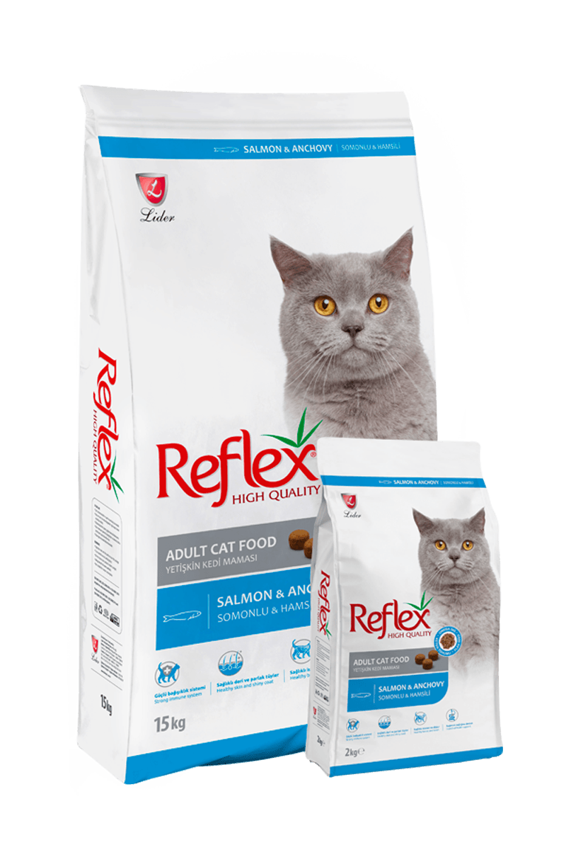 REFLEX SOMONLU VE HAMSİLİ YETİŞKİN KEDİ MAMASI 2 KG 