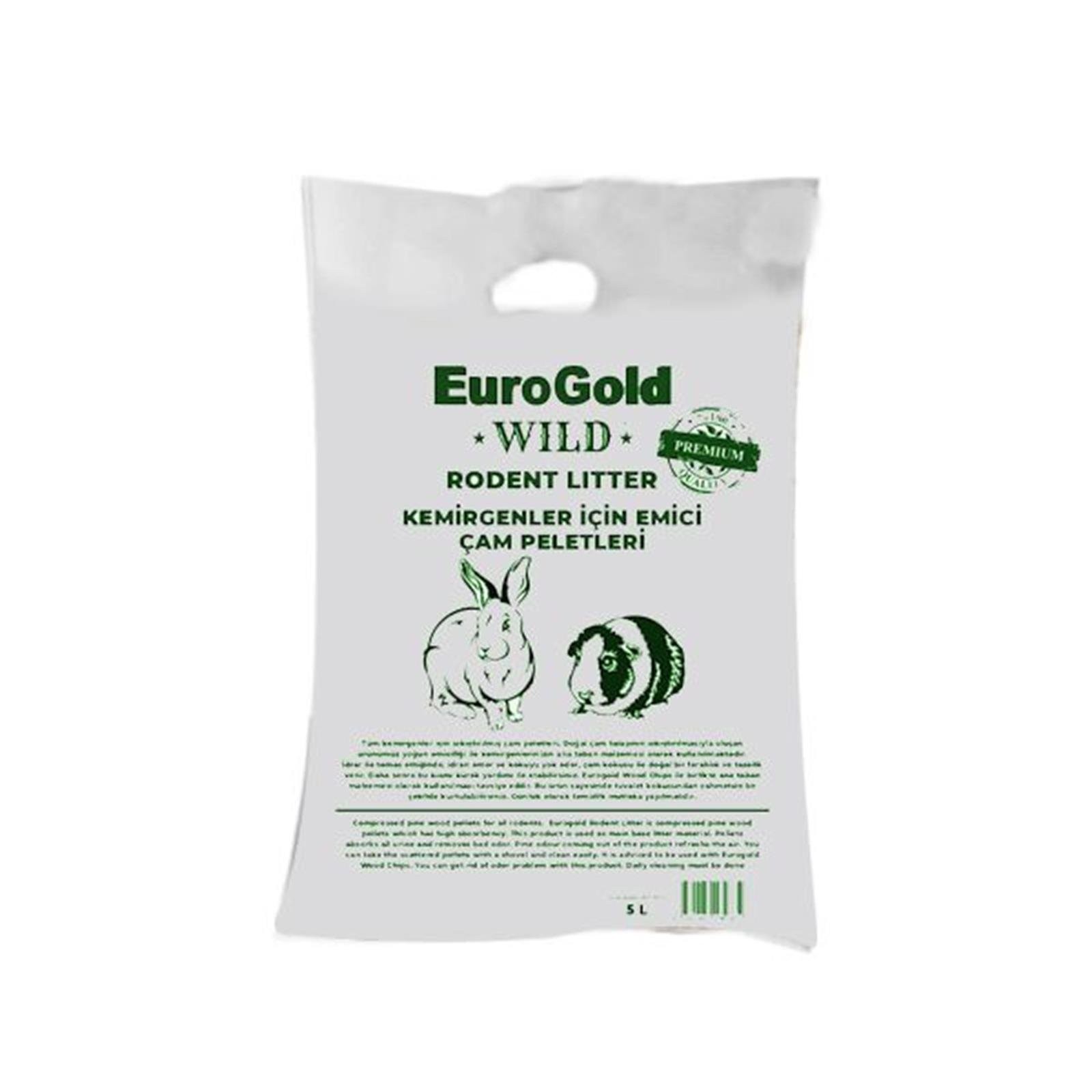 EUROGOLD WİLD KEMİRGEN İÇİN EMİCİ ÇAM PELETLERİ 5 LT