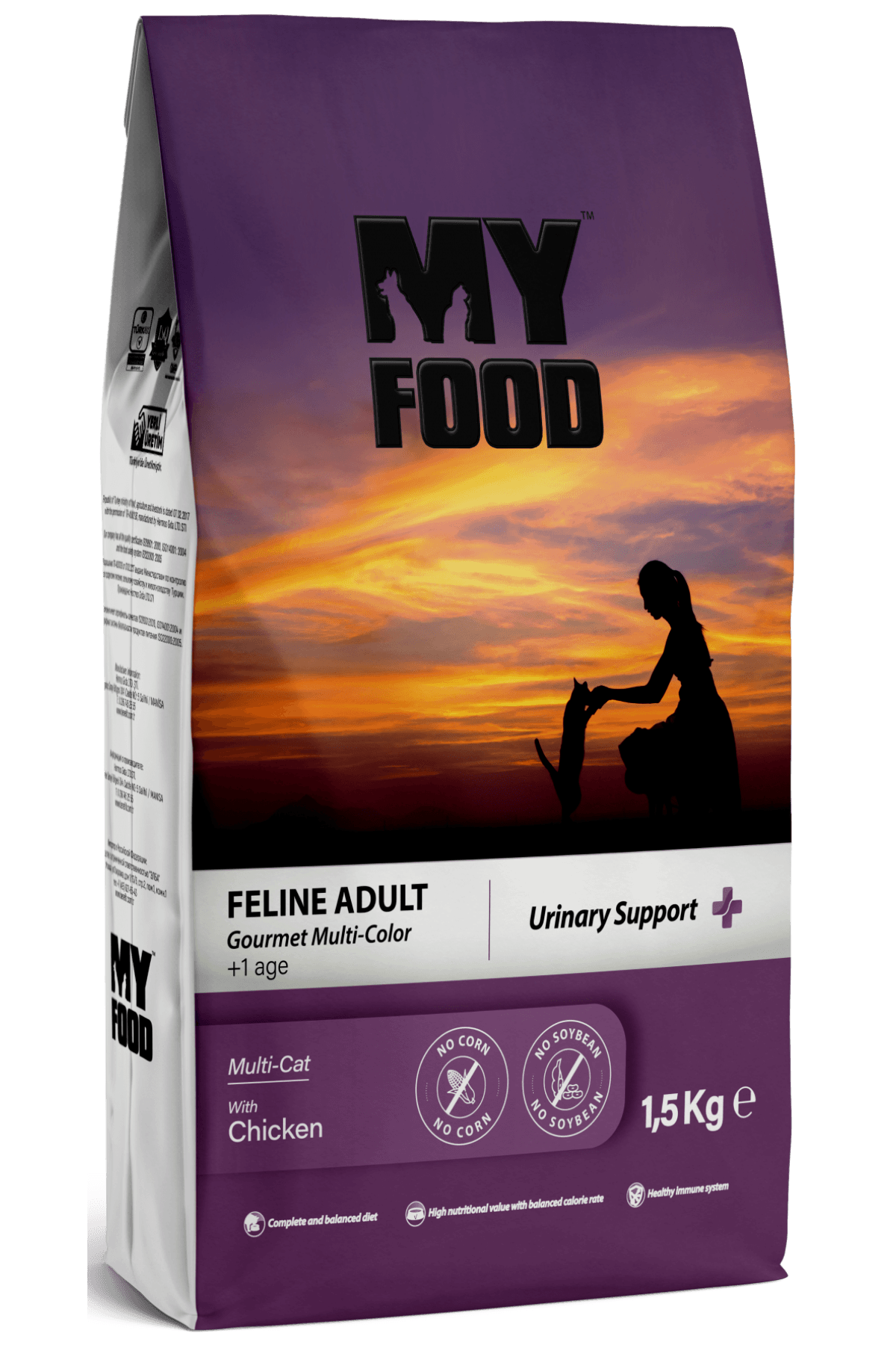 MyFood Yetişkin Kedi Maması Gurme 1.5 KG