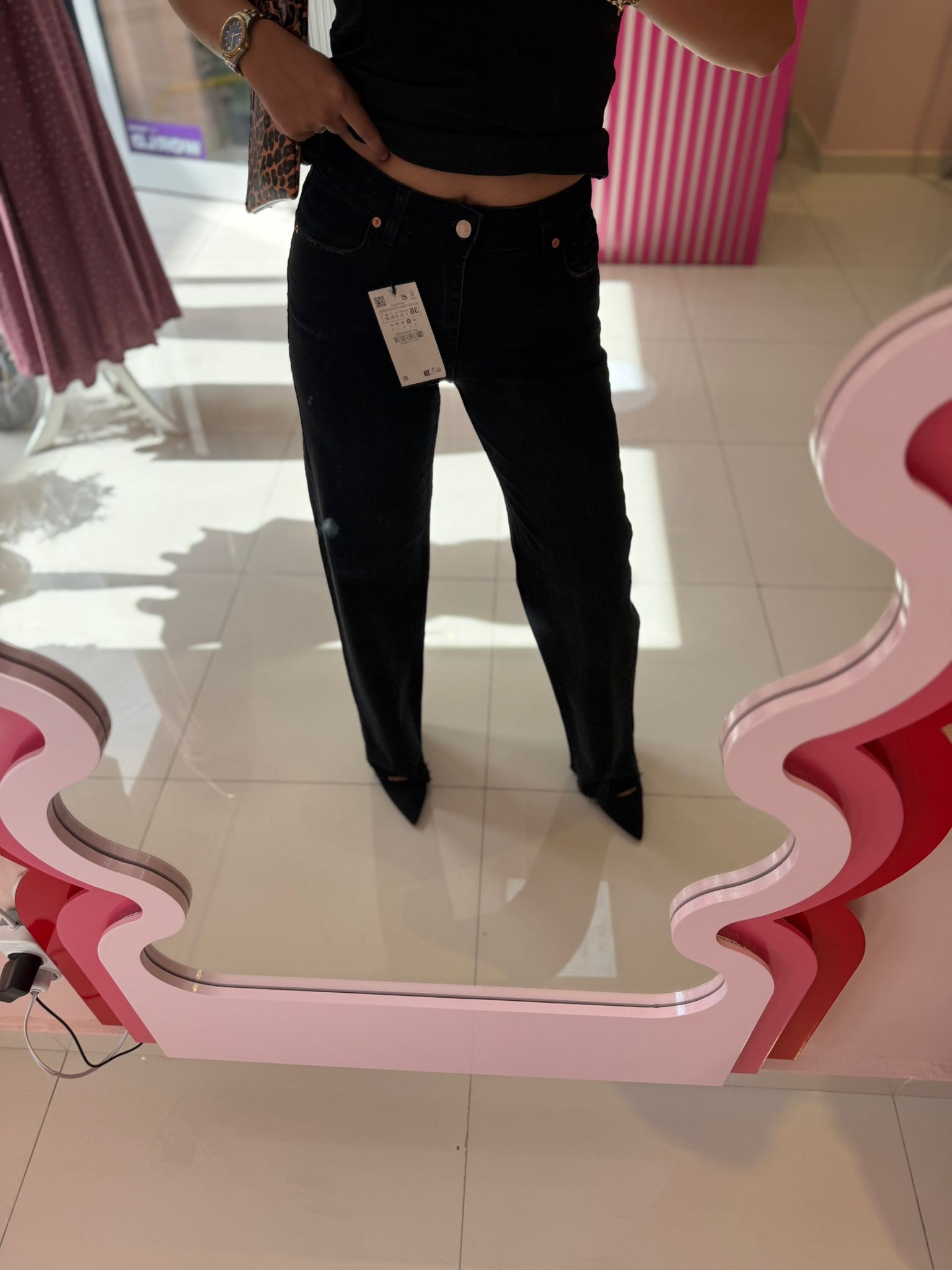 🖤 Siyah Yüksek Bel Straight Fit Jean 🖤
