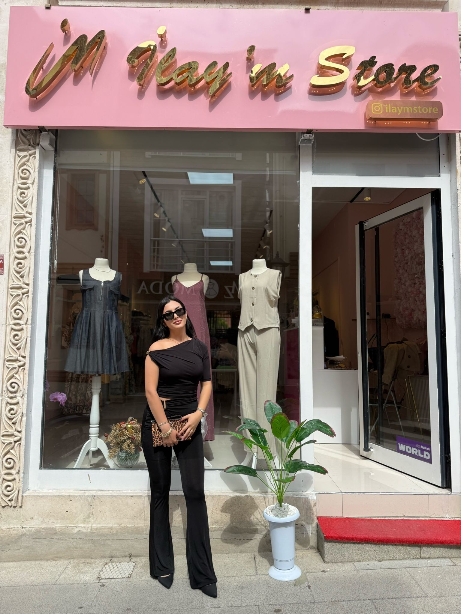 🖤 Toka Detaylı Esnek Fit Pantolon