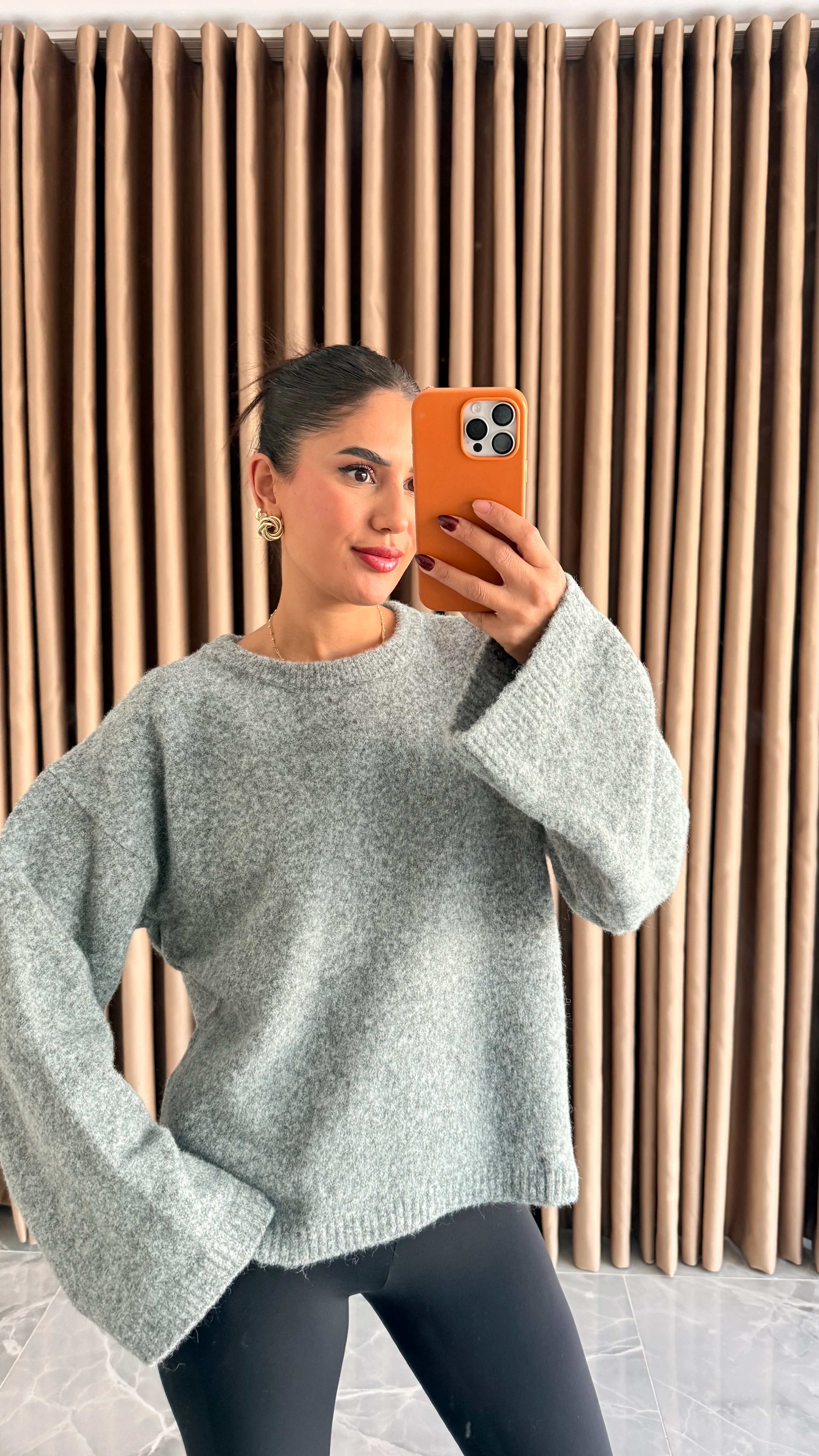 Bisiklet Yaka Basic Kazak