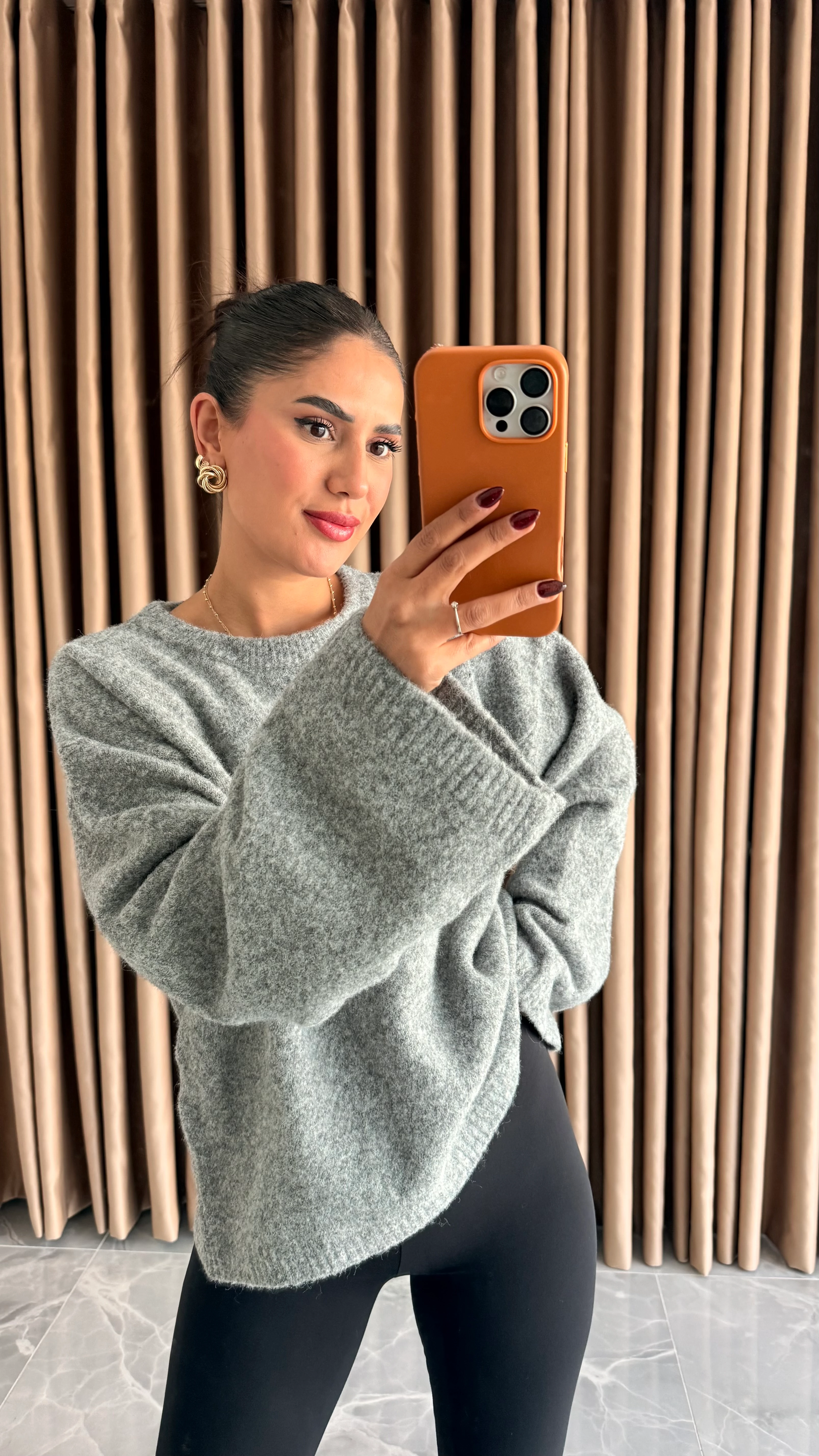 Bisiklet Yaka Basic Kazak