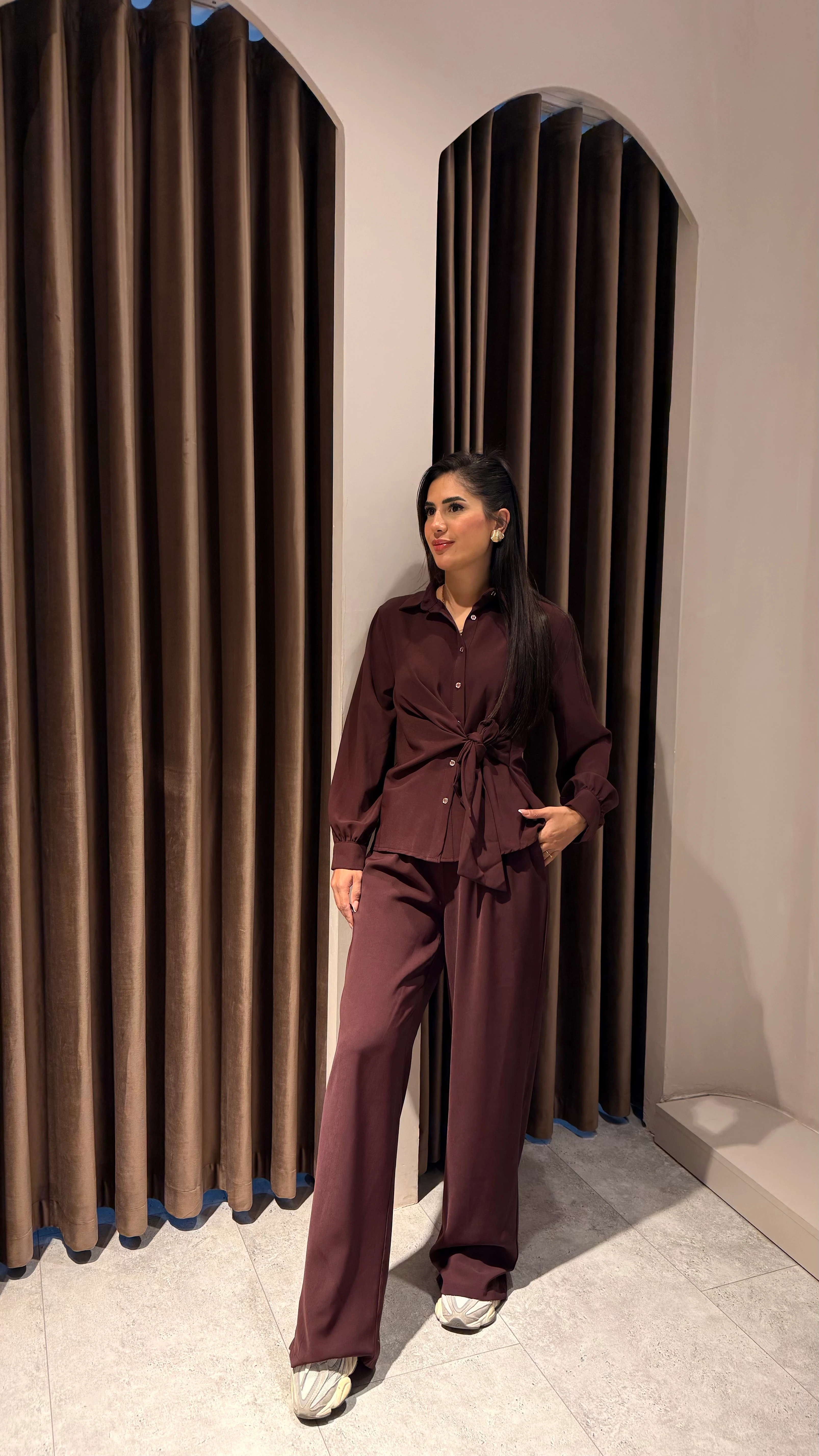 Düğümlü Ceket Pantolon Takım