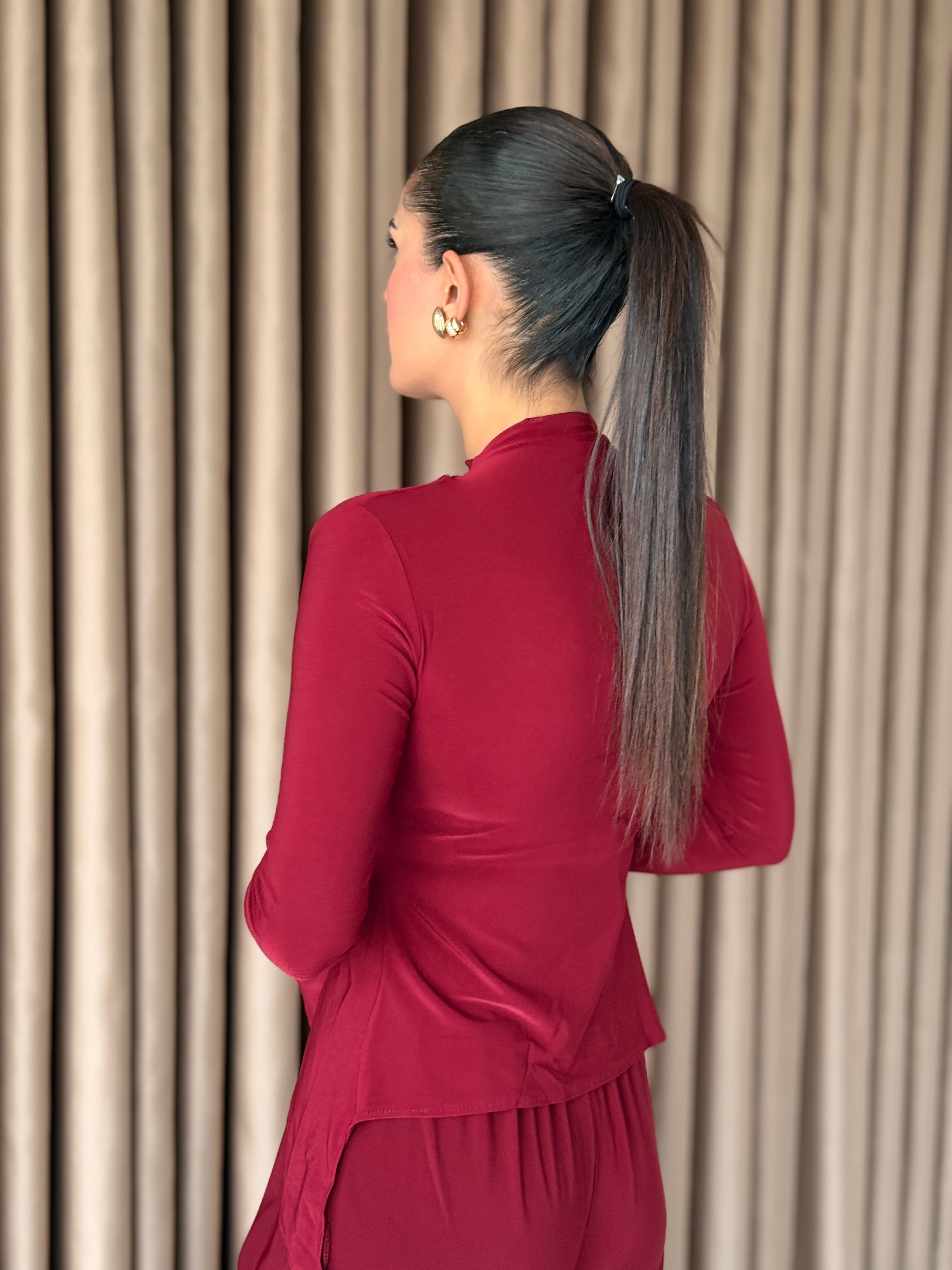 Büzgülü Bordo Takım