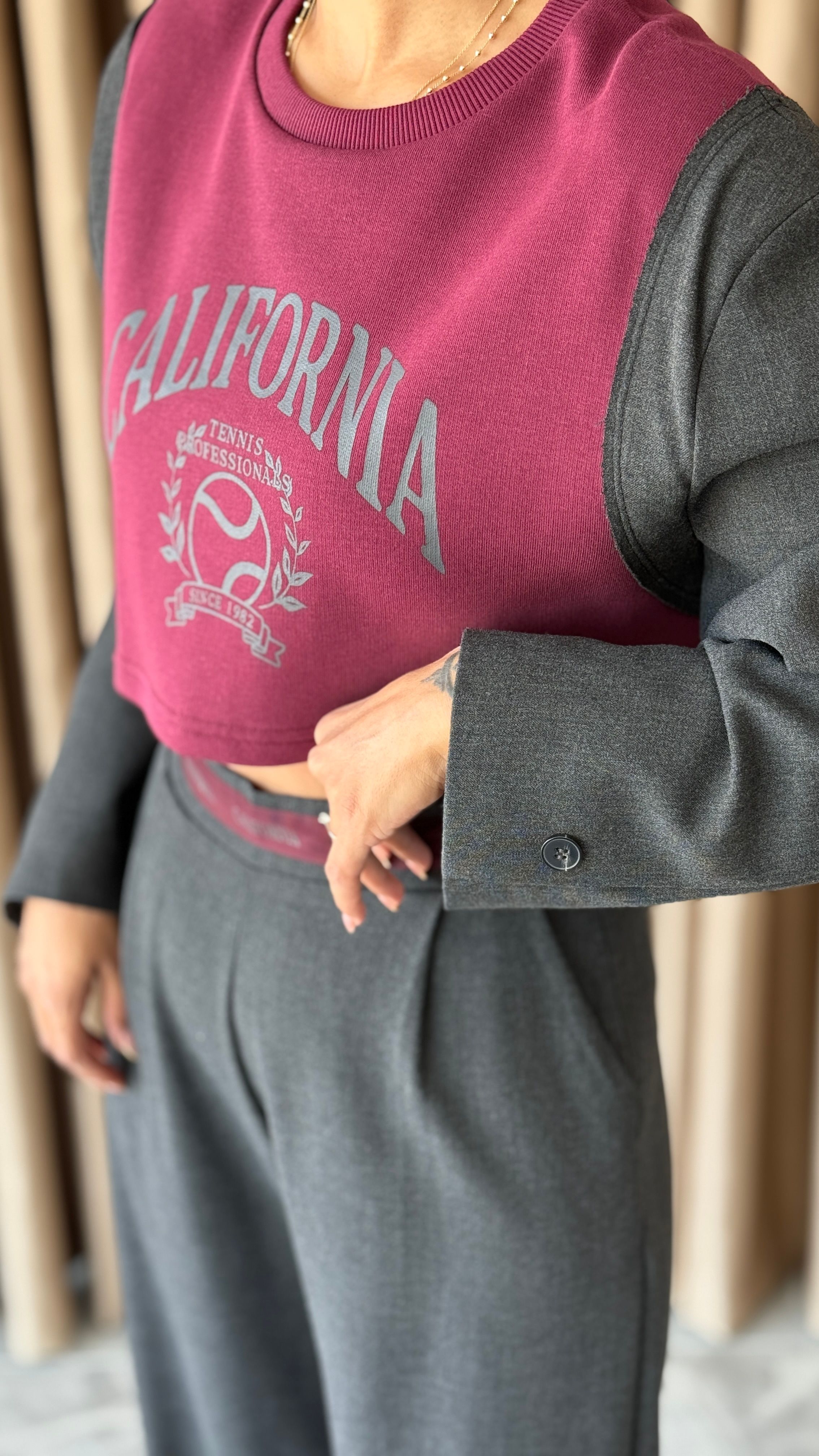 Baskılı Sweat Pantolon Takım