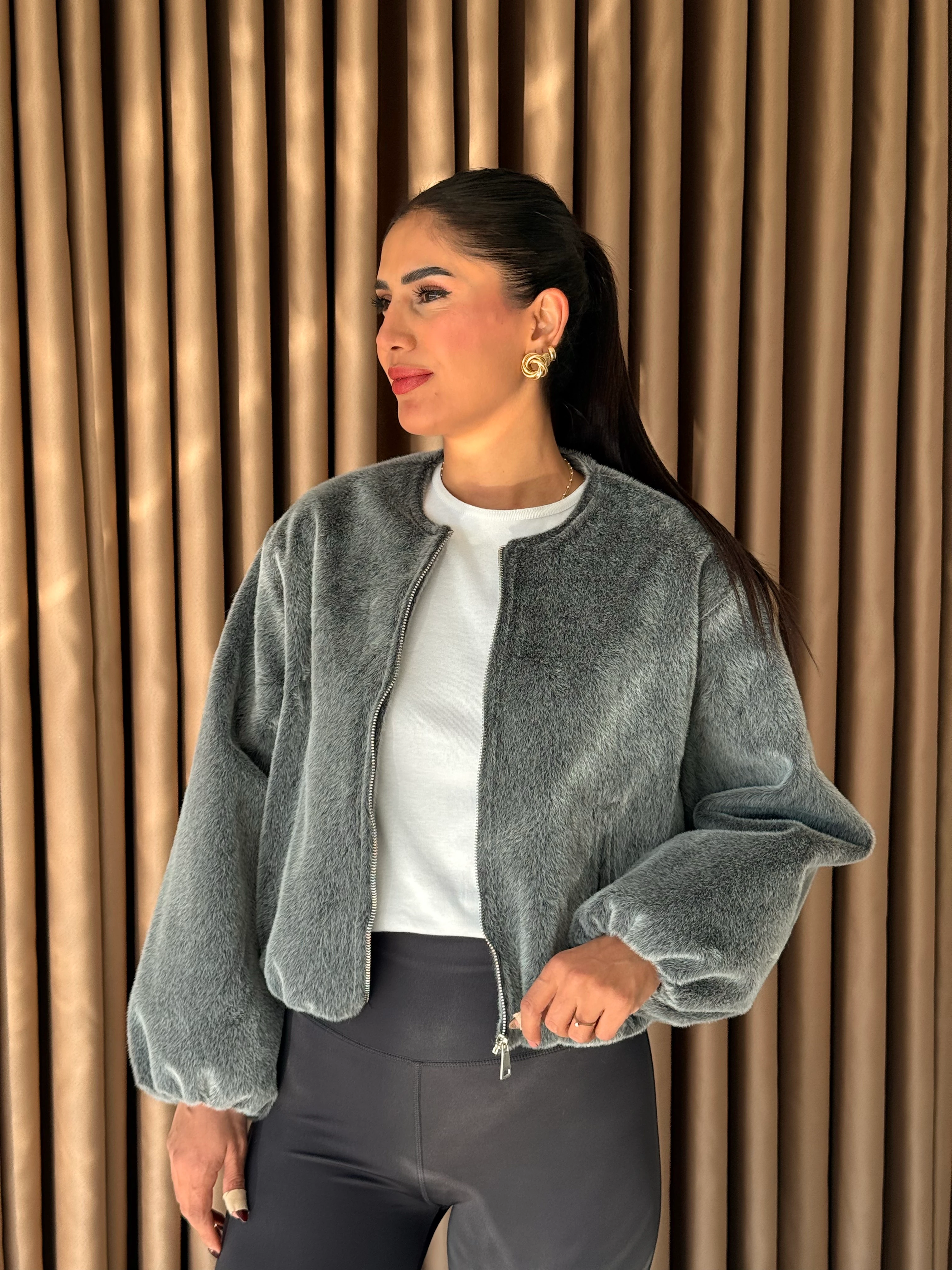 Kırçıllı Bomber Ceket