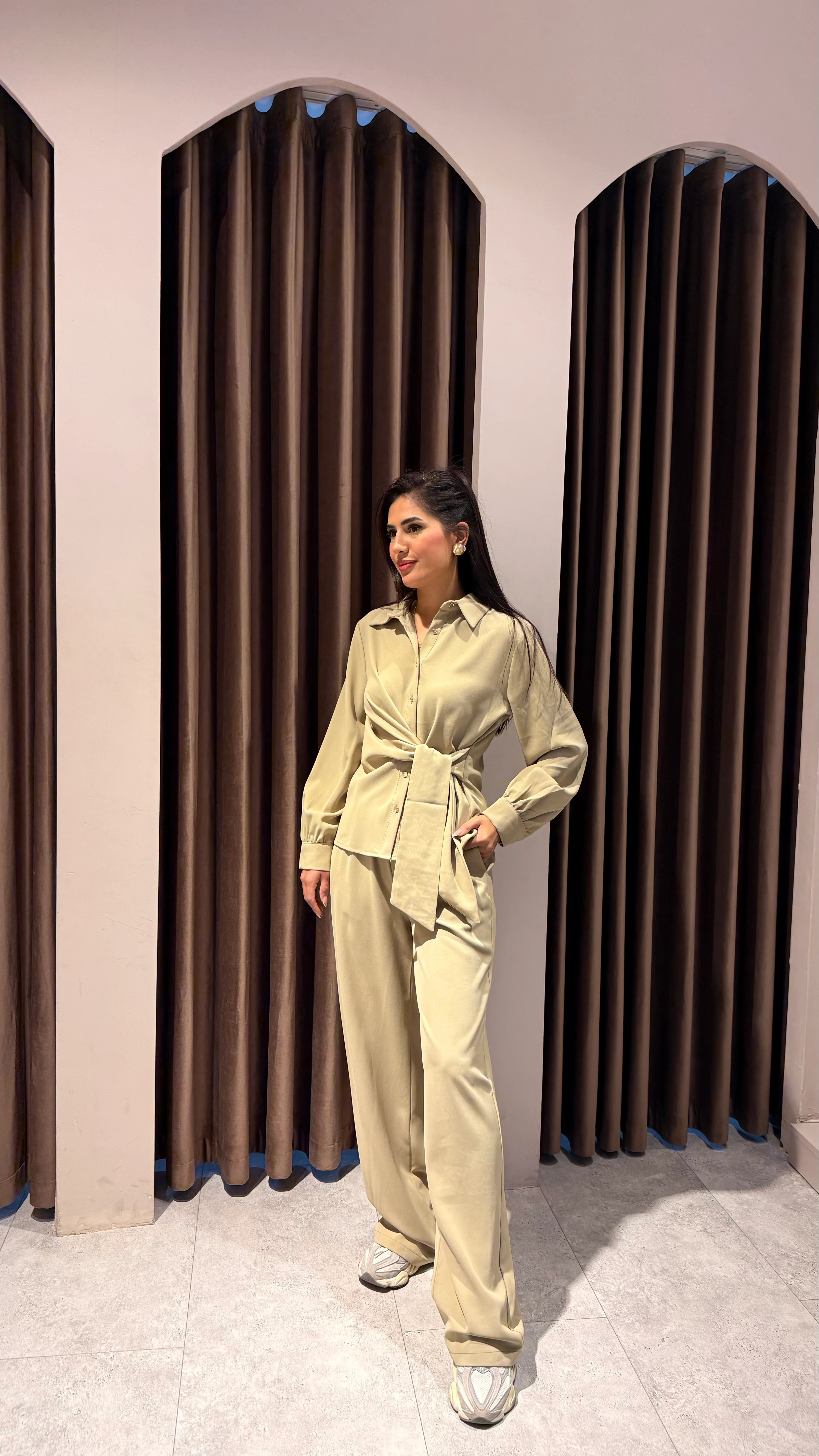 Düğümlü Ceket Pantolon Takım