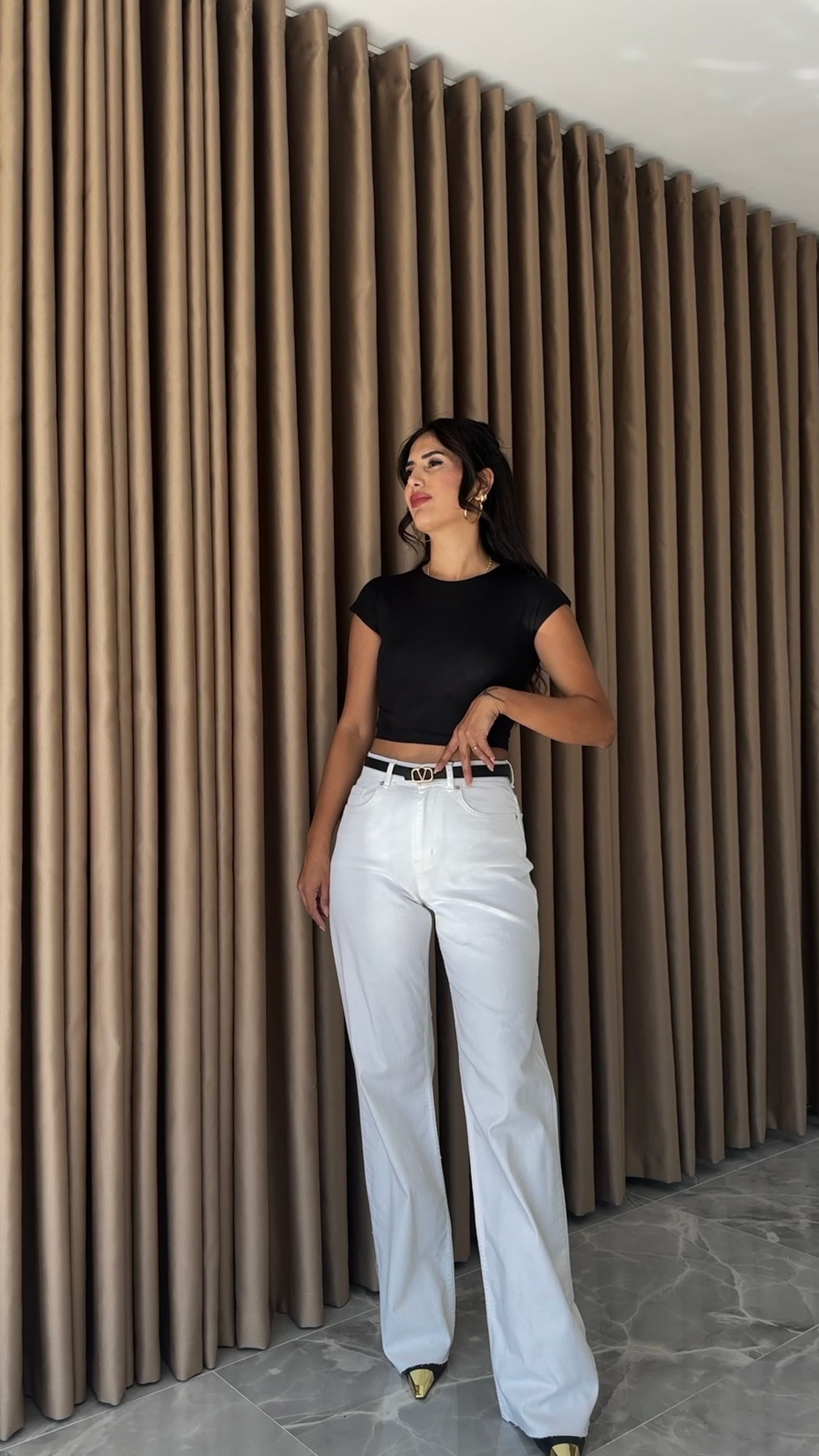 Ekru Straight Jean