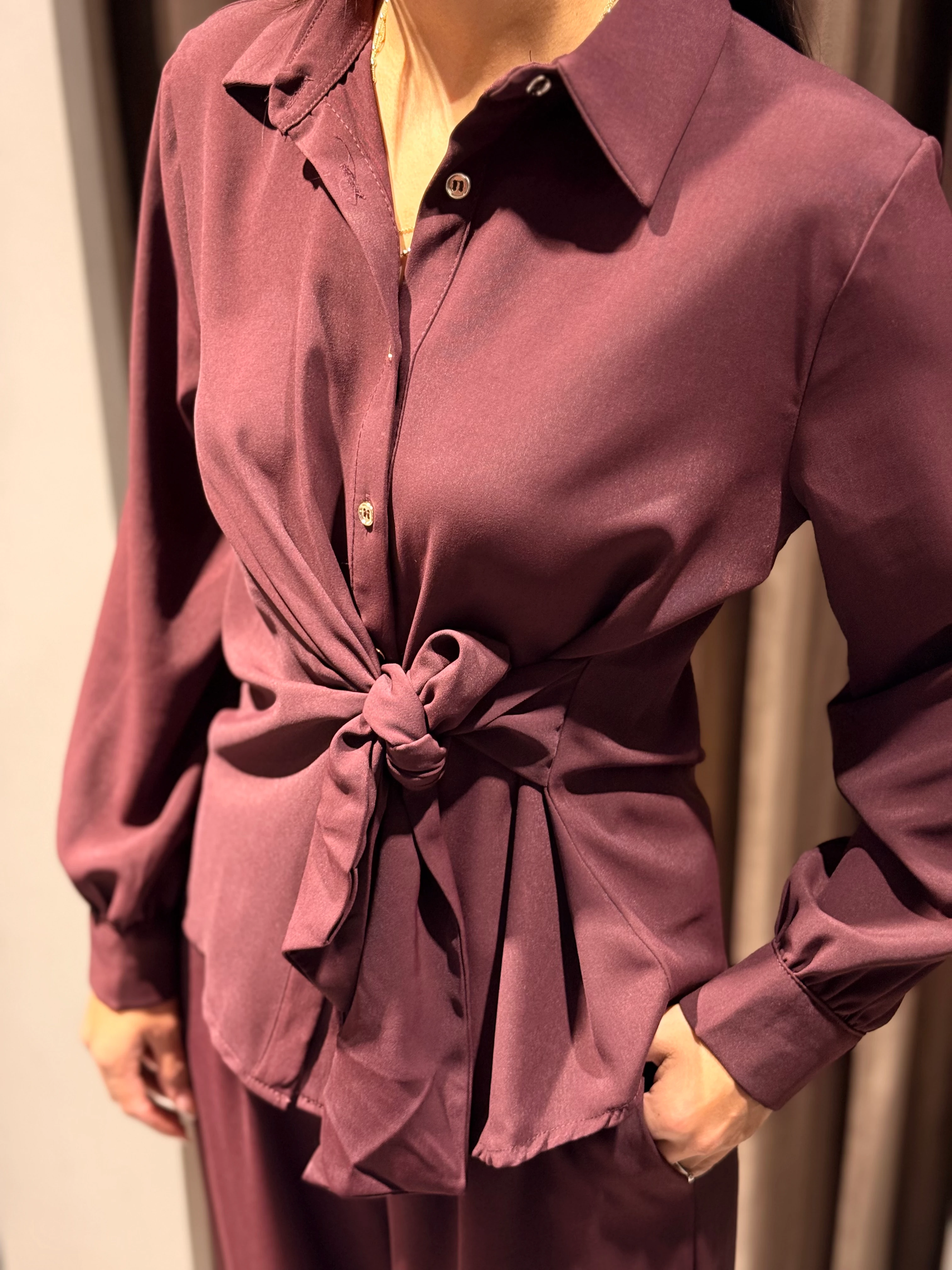 Düğümlü Ceket Pantolon Takım