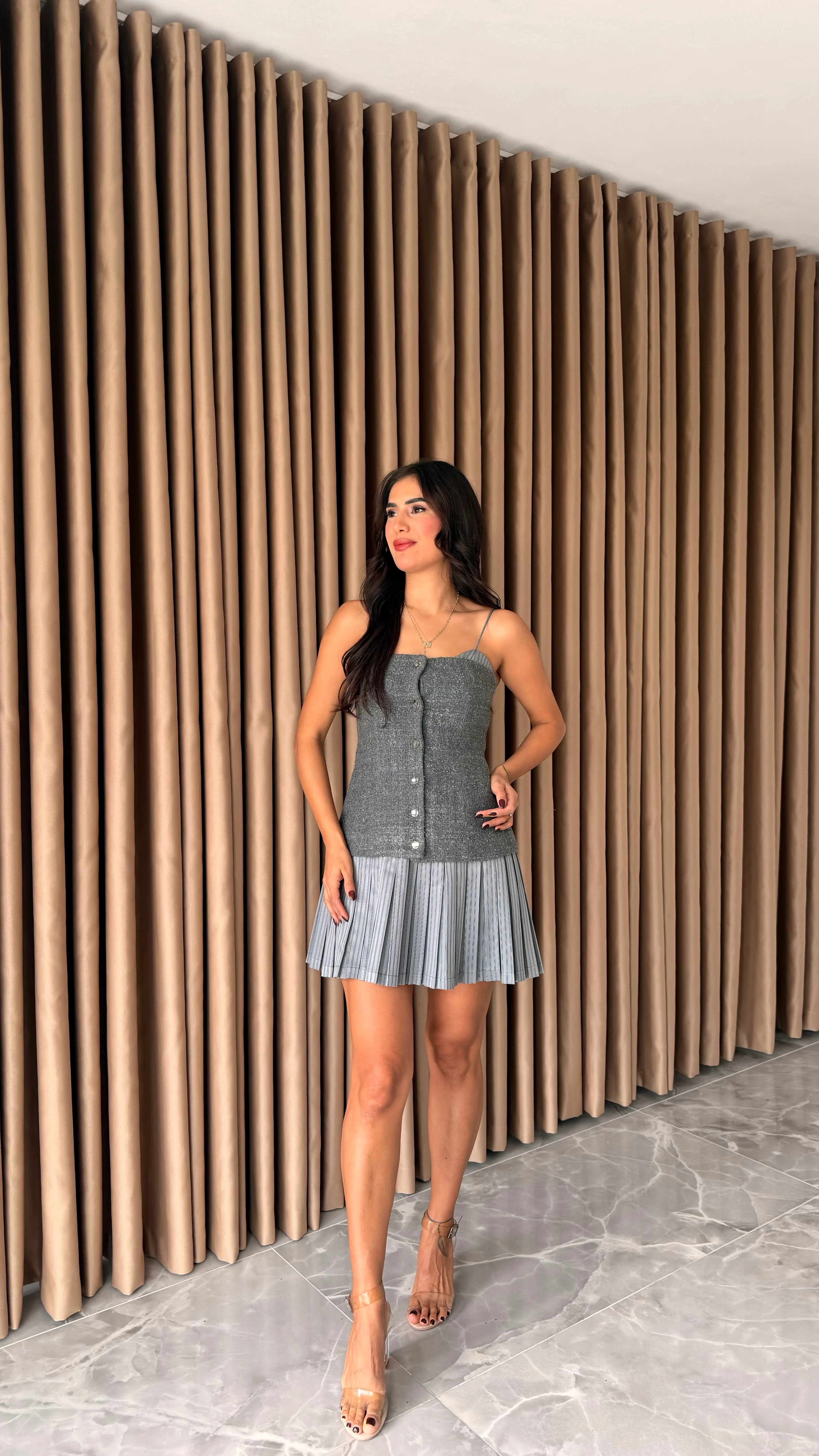 Antrasit Tüvit Elbise