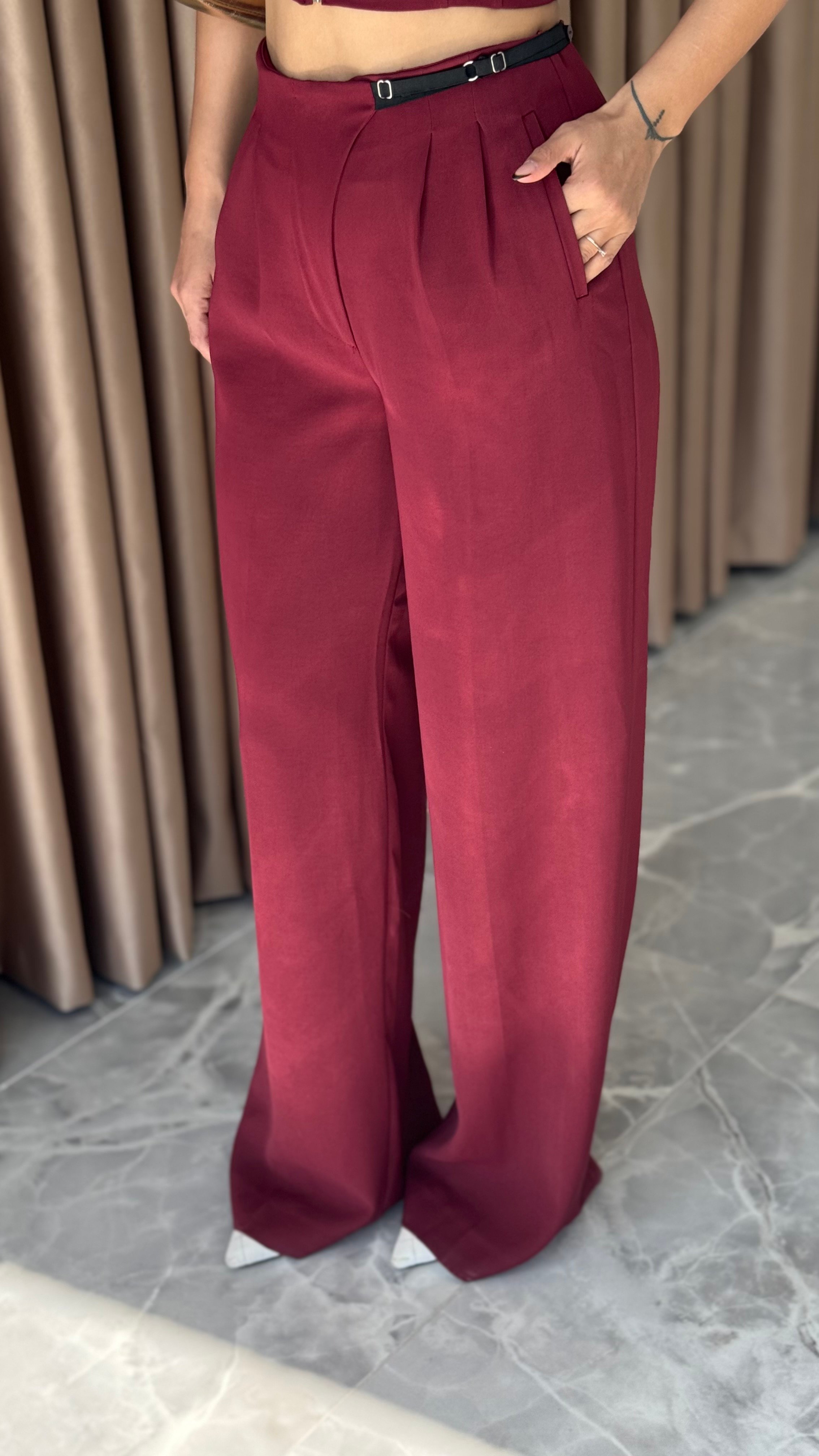 BORDO FERMUAR YELEKLİ TAKIM