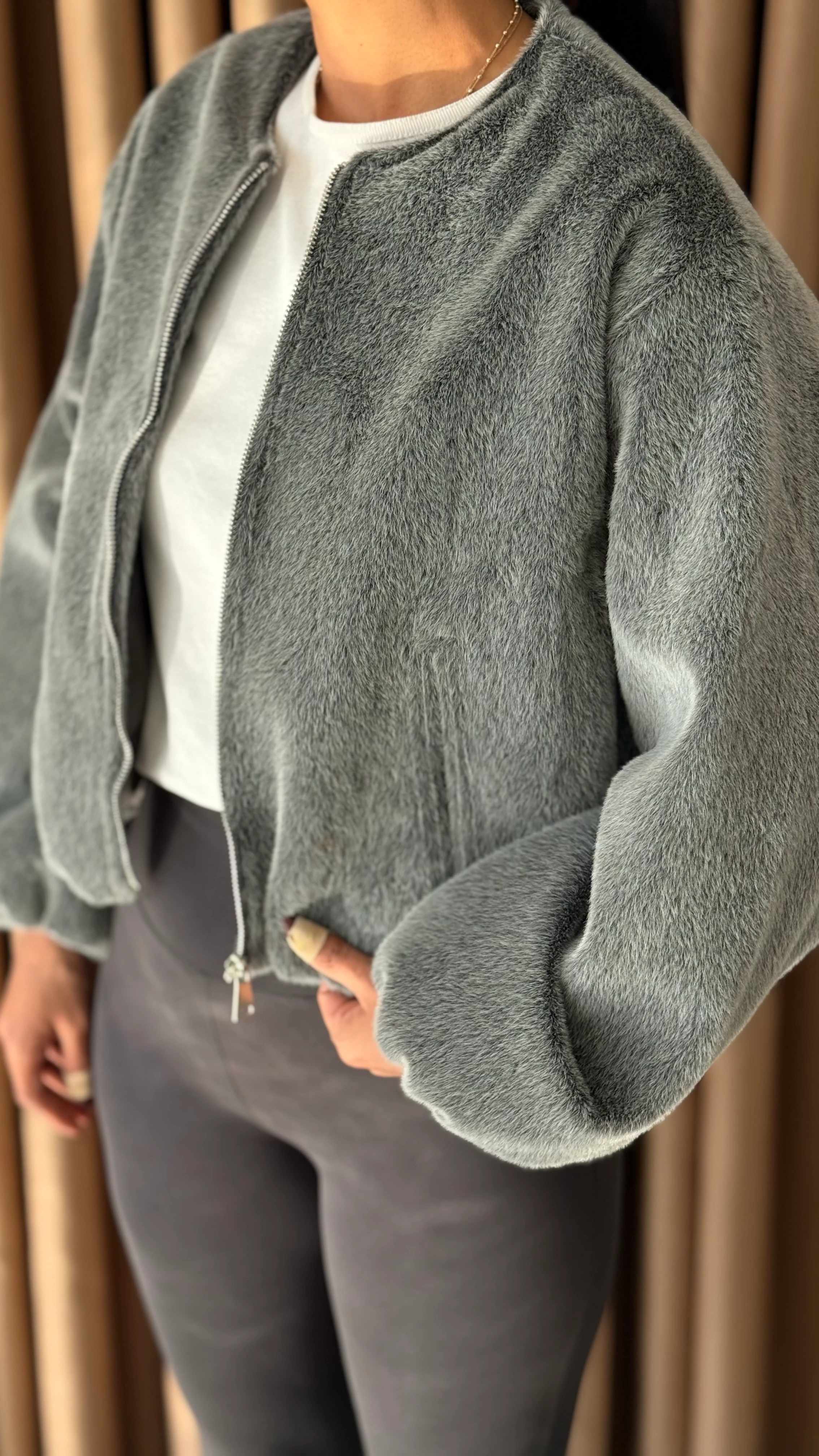 Kırçıllı Bomber Ceket