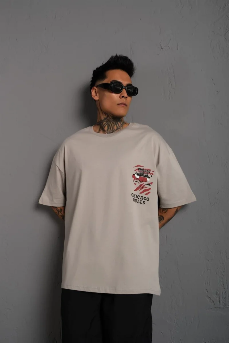 Erkek Sırt Baskılı A Kalite Oversize T-shirt