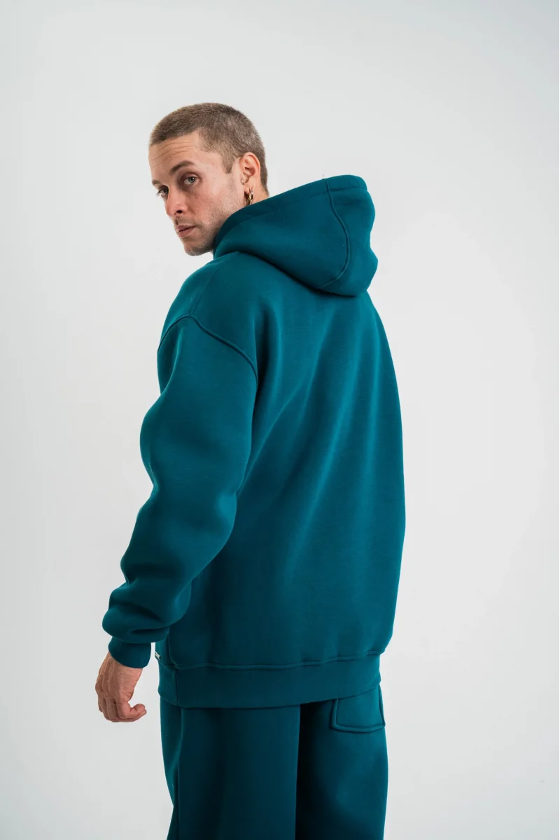 Unisex Double Oversize Kapşonlu Basic SweatShirt 