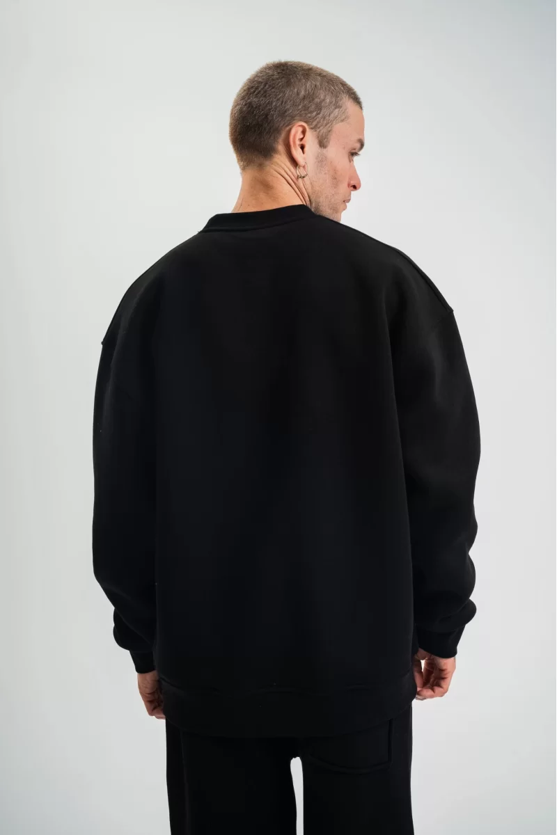 Uzun Kol Bisiklet Yaka Basic SweatShirt 