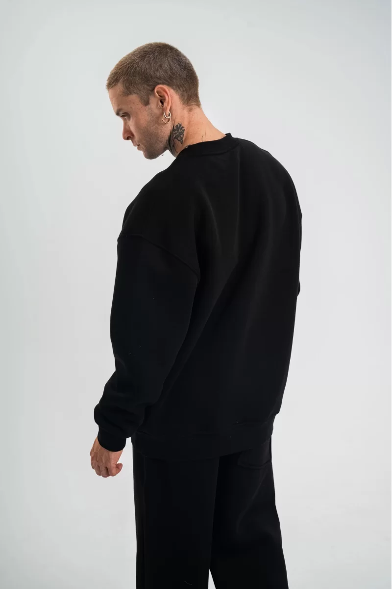 Uzun Kol Bisiklet Yaka Basic SweatShirt 