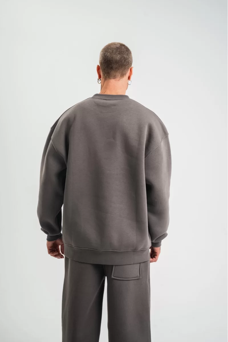 Uzun Kol Bisiklet Yaka Basic SweatShirt