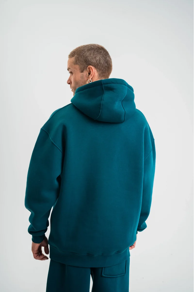 Unisex Double Oversize Kapşonlu Basic SweatShirt 