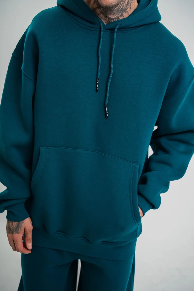 Unisex Double Oversize Kapşonlu Basic SweatShirt 