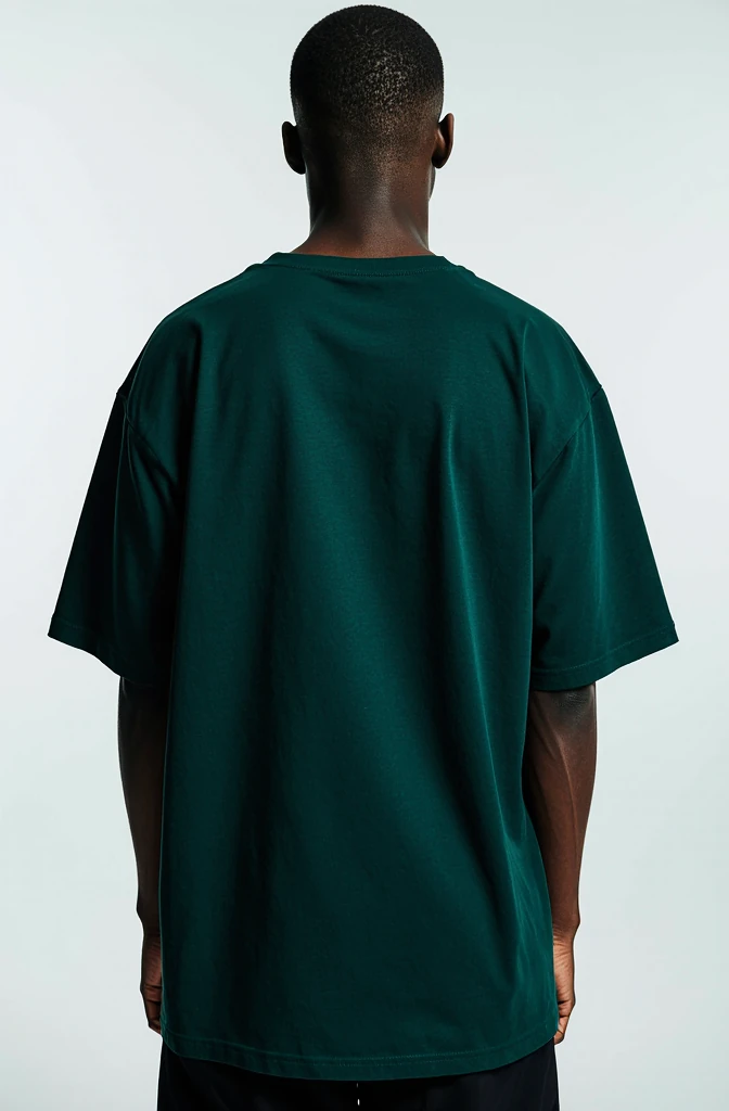 Unisex Basic Bisiklet Yaka Oversize T-Shirt