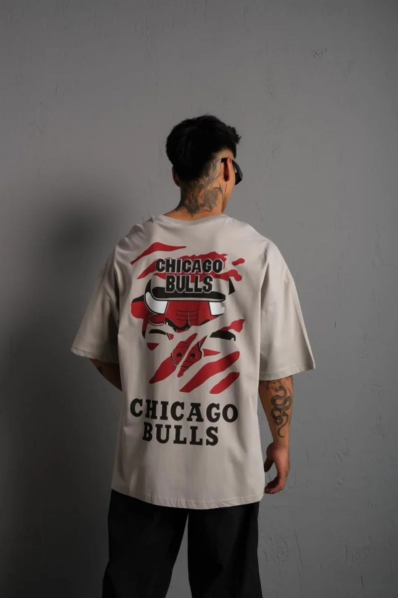 Erkek Sırt Baskılı A Kalite Oversize T-shirt