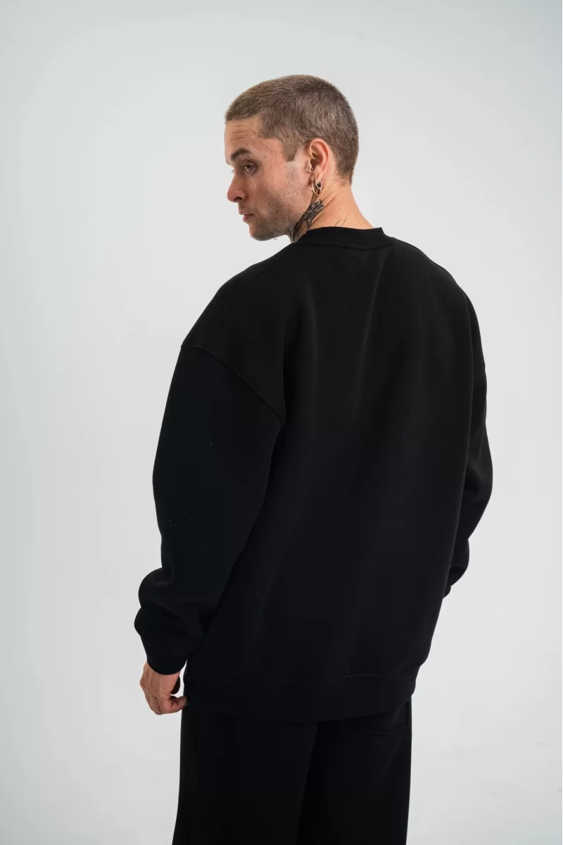 Uzun Kol Bisiklet Yaka Basic SweatShirt 