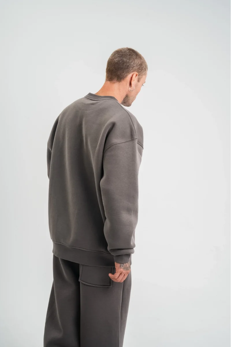 Uzun Kol Bisiklet Yaka Basic SweatShirt