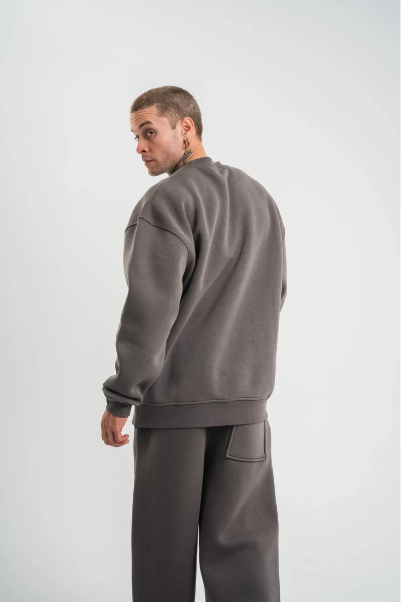 Uzun Kol Bisiklet Yaka Basic SweatShirt