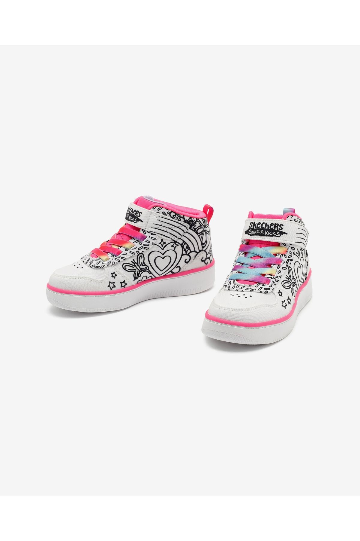 Sport Court 92 - Color Me Kicks Büyük Kız Çocuk Beyaz Sneakers 302213l Wmlt