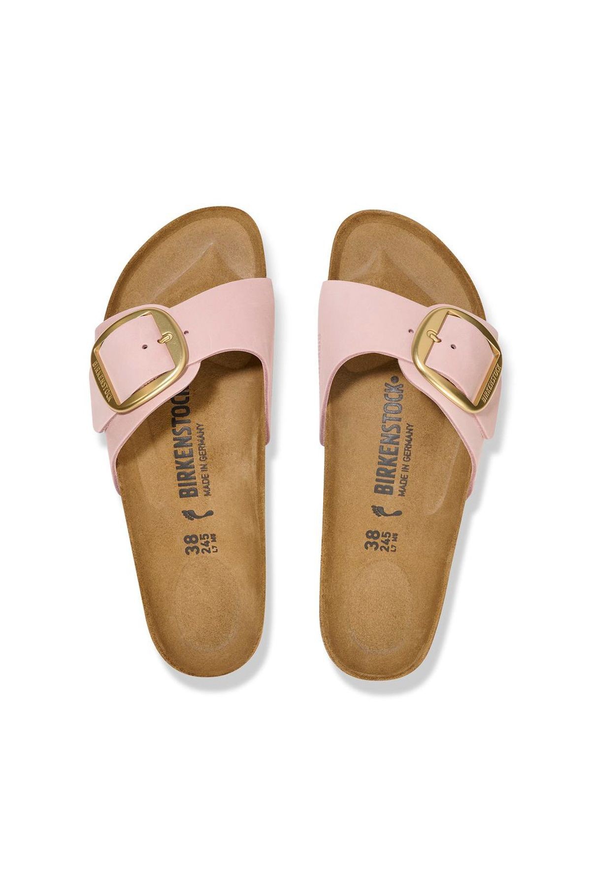 Kadın / Kız Terlik 1027056 Birkenstock MADRID BIG BUCKLE NU SOFT PINK