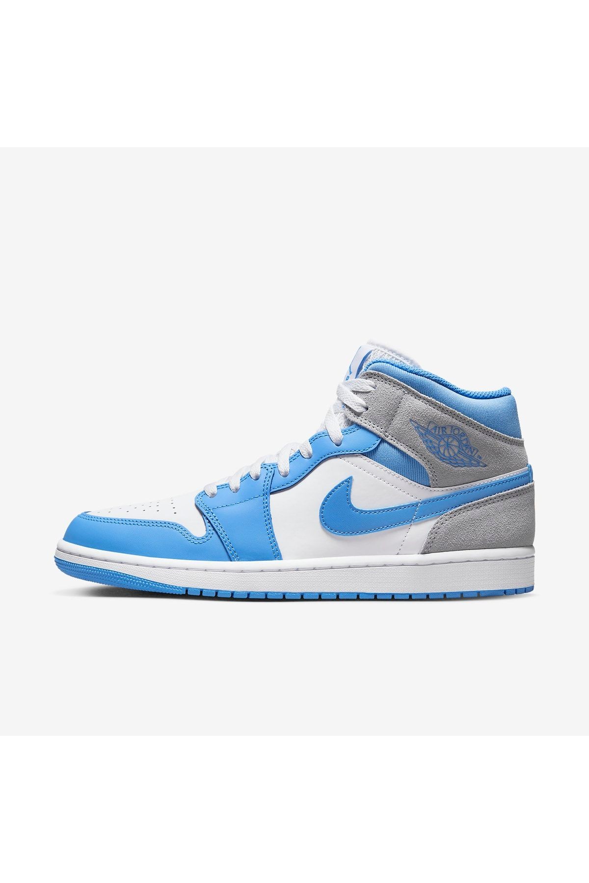 Air Jordan 1 Mid University Blue Grey Erkek Spor Ayakkabı