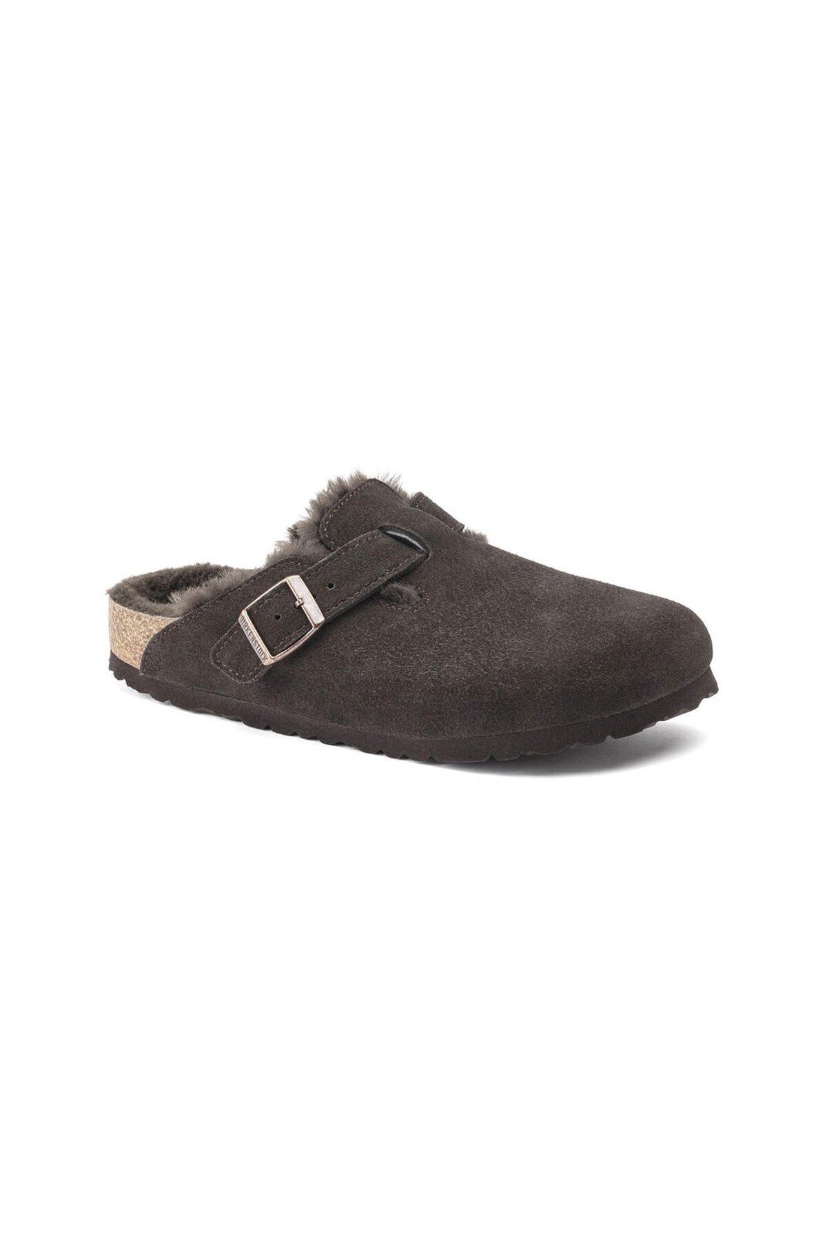 Boston Suede Shearling Kadın Terlik